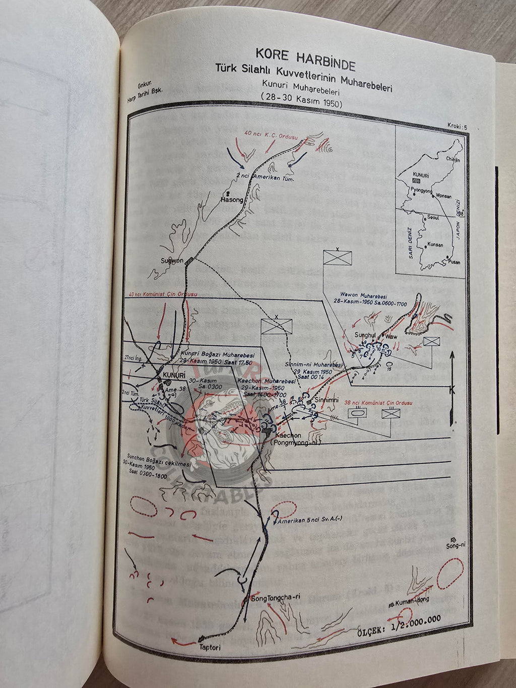 Turkish Armed Forces Operations in the Korean War 1950–1953 Turkey Book 1975 with Maps