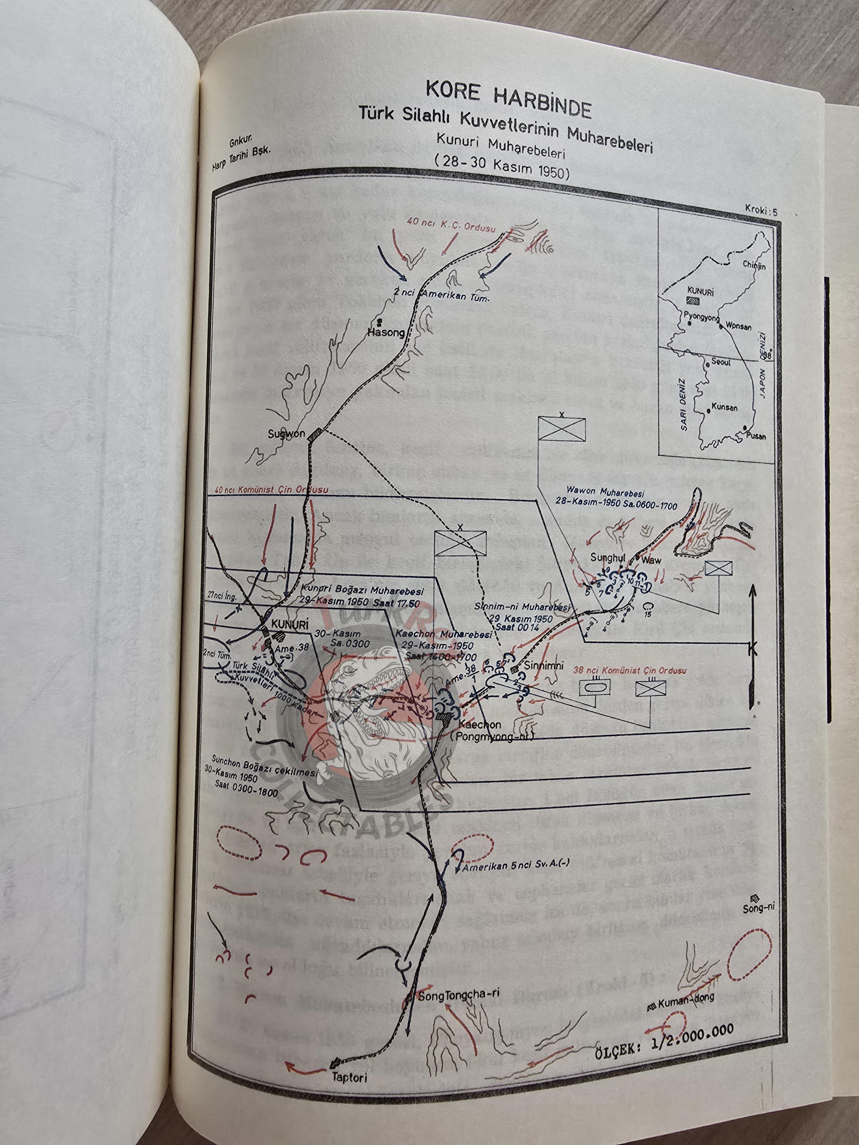 Turkish Armed Forces Operations in the Korean War 1950–1953 Turkey Book 1975 with Maps