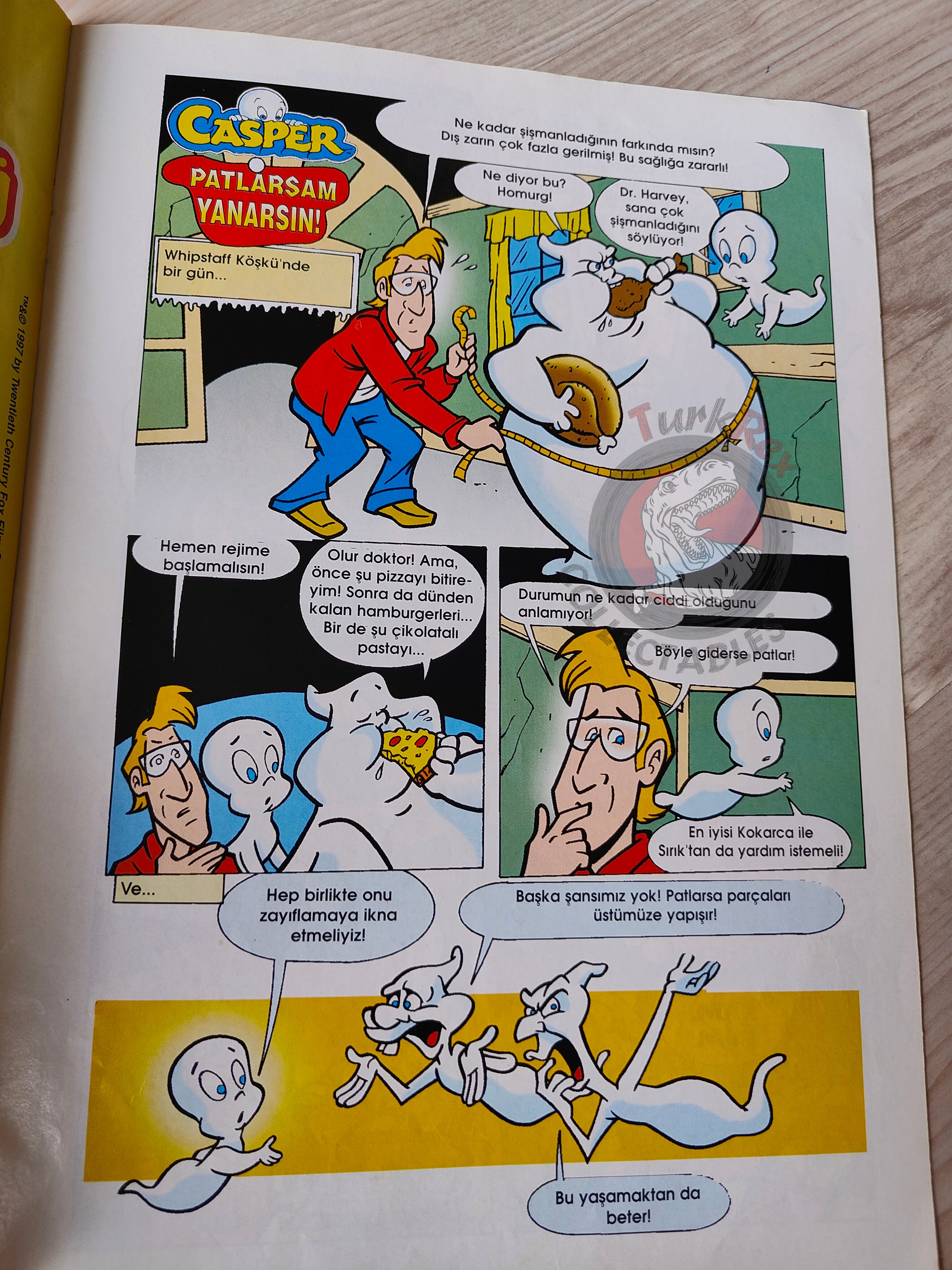 Casper the Friendly Ghost Magazine – Issue #28 1997 Turkish Comic Turkey