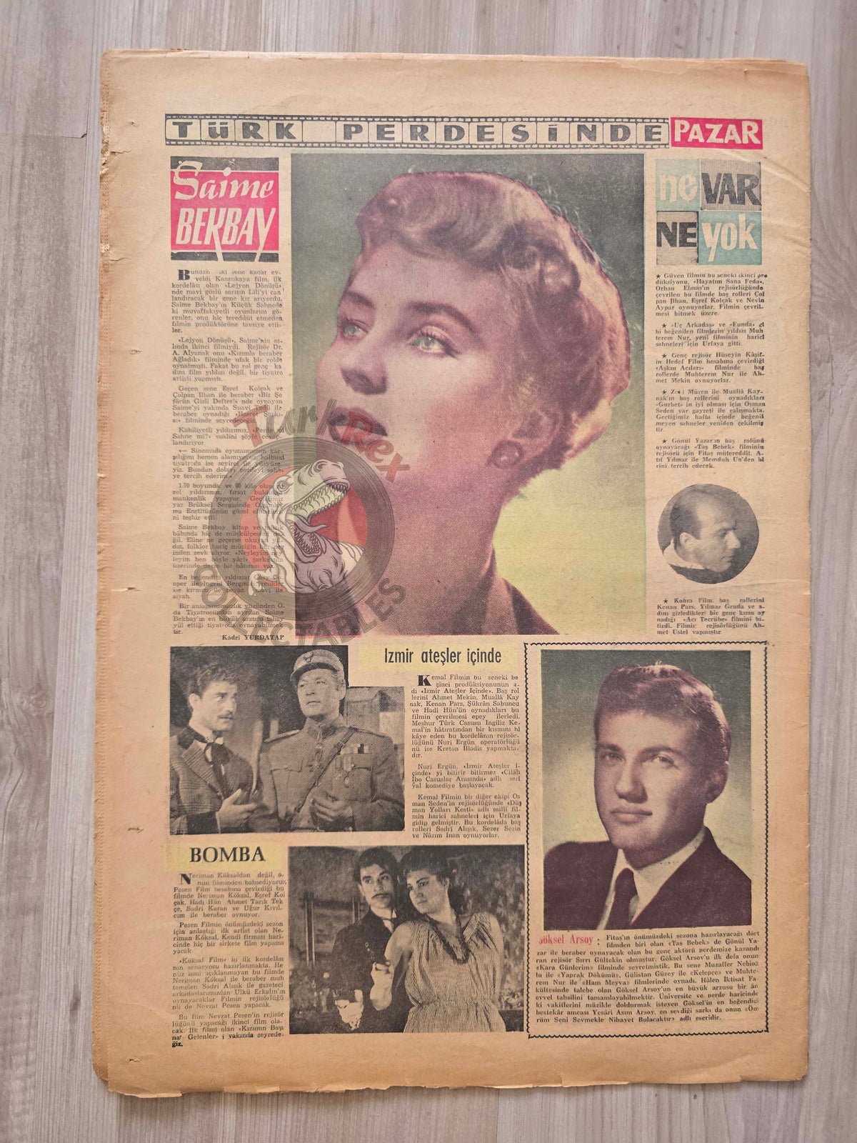 Pazar 1959 Sophia Loren Turkish Mag Comic Turkey Superman Wayne Boring Stan Drake Maria Callas