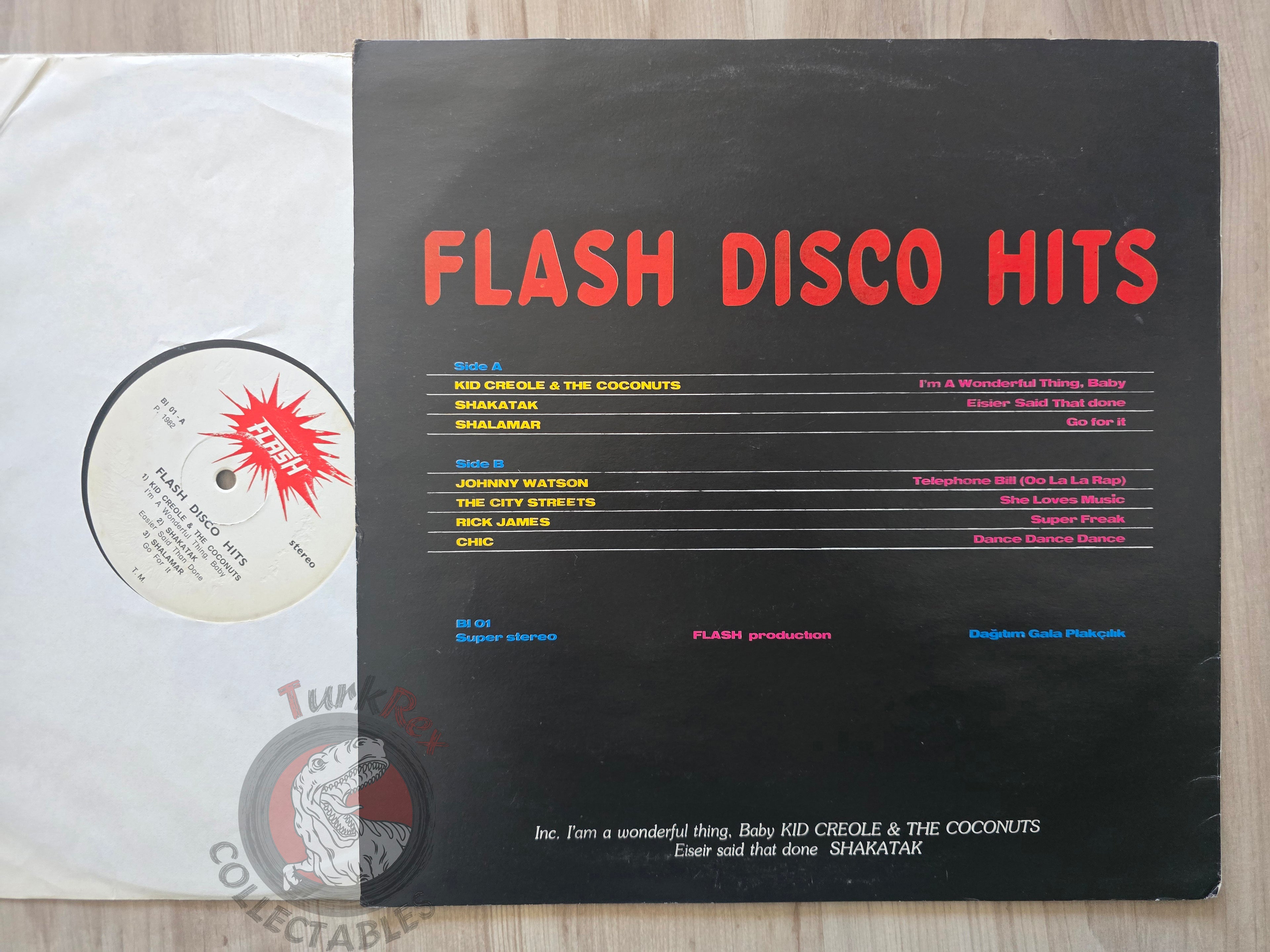 Various – Flash Disco Hits Turkish Pressing Vinyl Turkey Edition