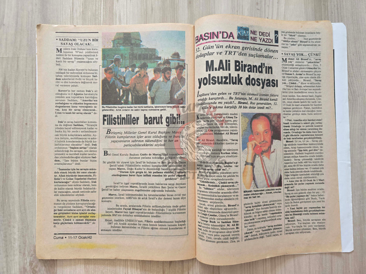 Cuma 1991 Saddam Hussein Gulf War Turkish Magazine Turkey Middle East Israel Palestine