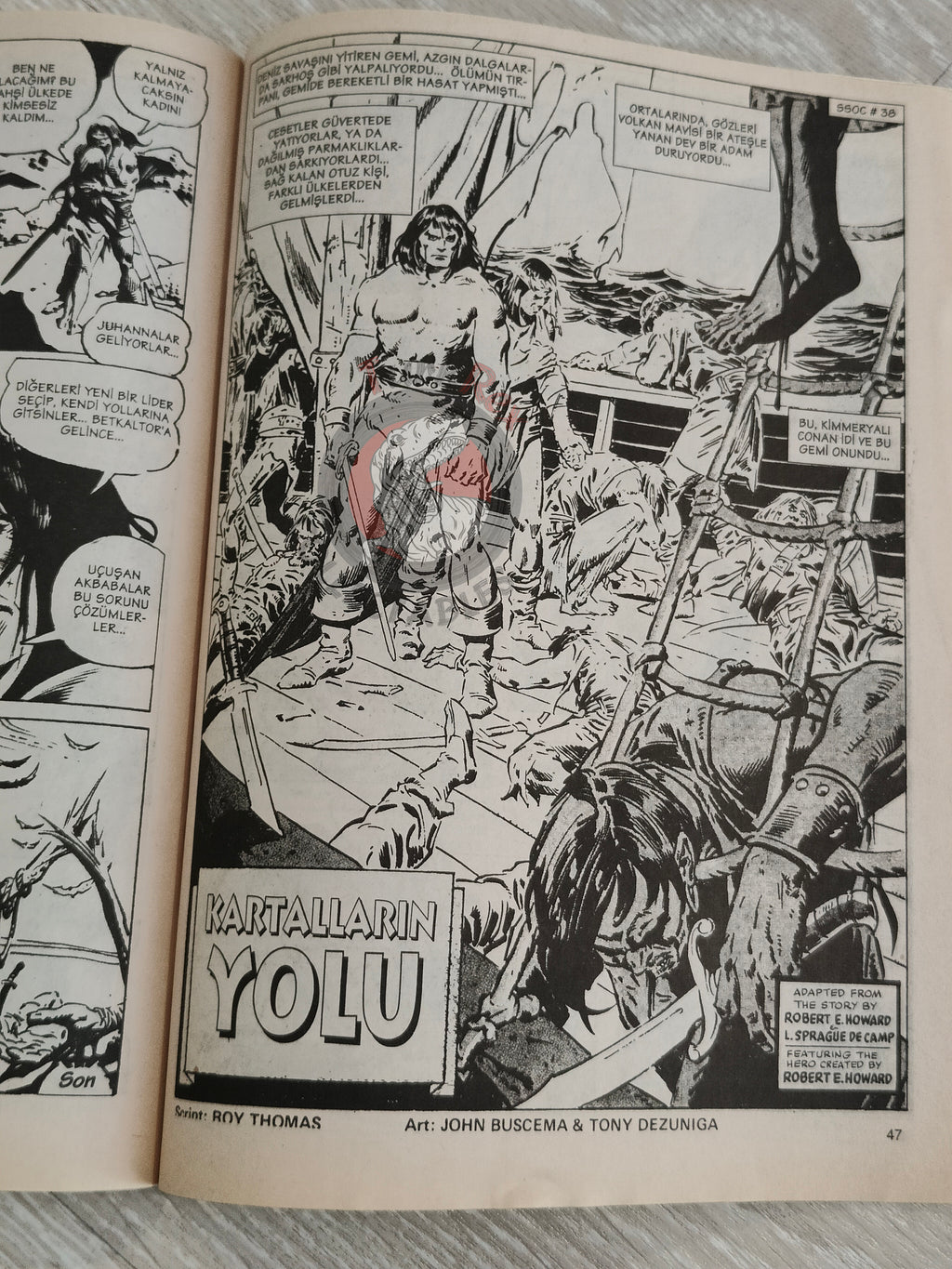 Conan #22 The Savage Sword of Conan #37 #38 Turkish Comic Turkey