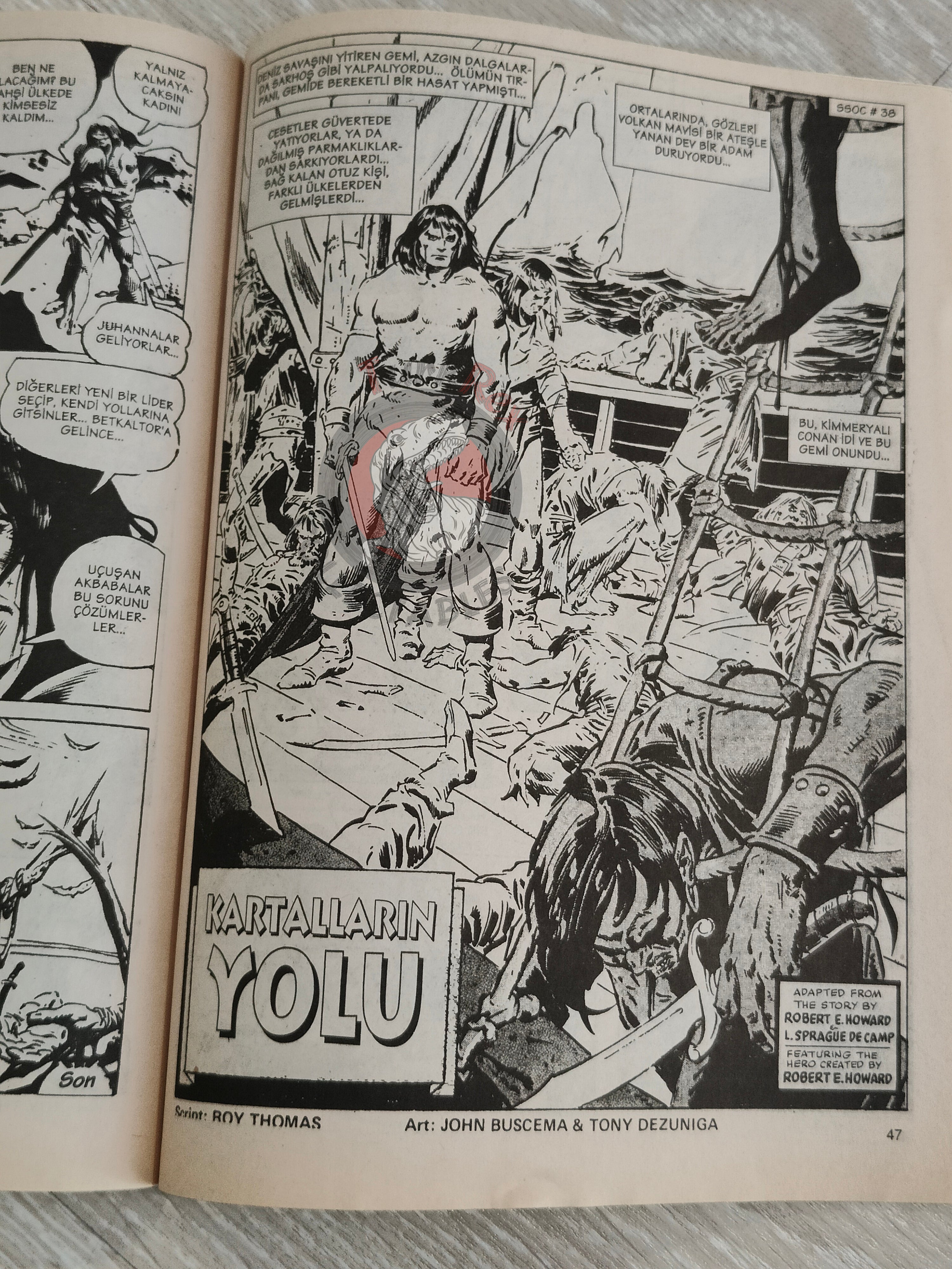 Conan #22 The Savage Sword of Conan #37 #38 Turkish Comic Turkey