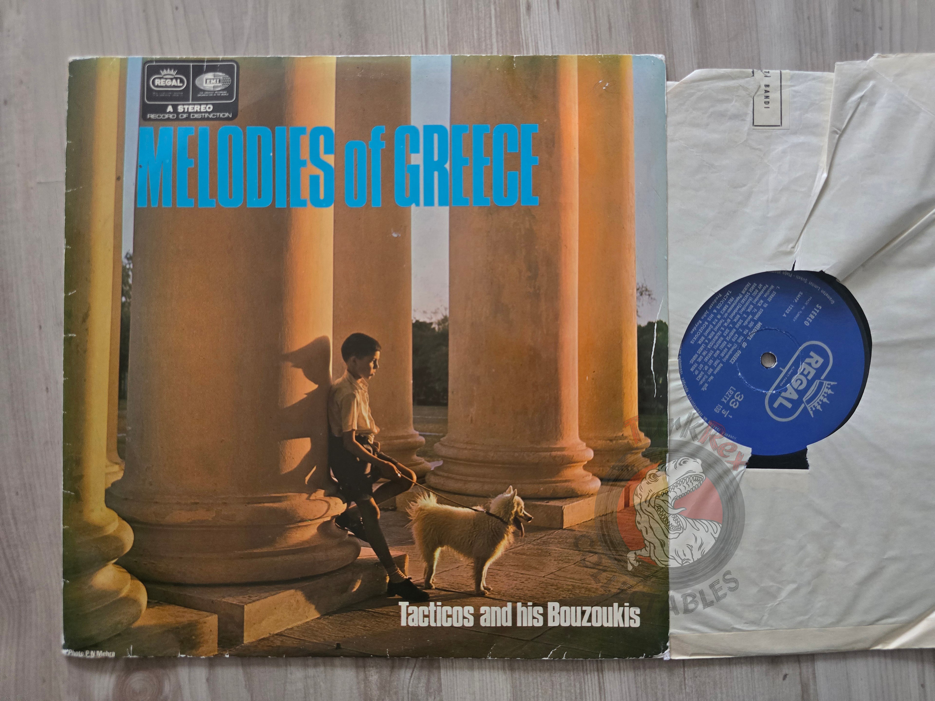 Tacticos And His Bouzoukis – Melodies Of Greece Turkish Pressing Vinyl Turkey Edition