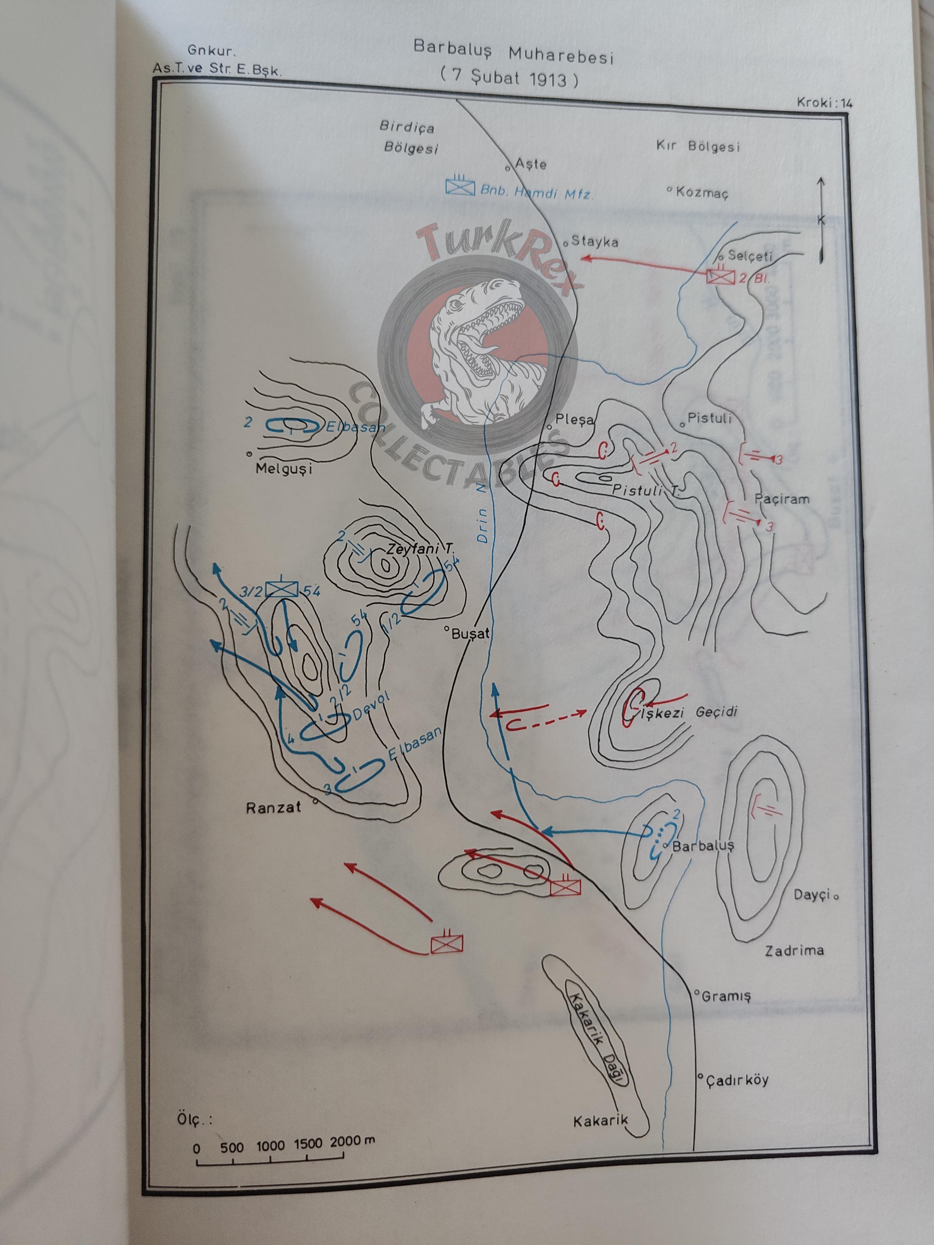 Balkan War Western Army Montenegro Front 1980 Turkish Book Military Ottoman Empire Maps