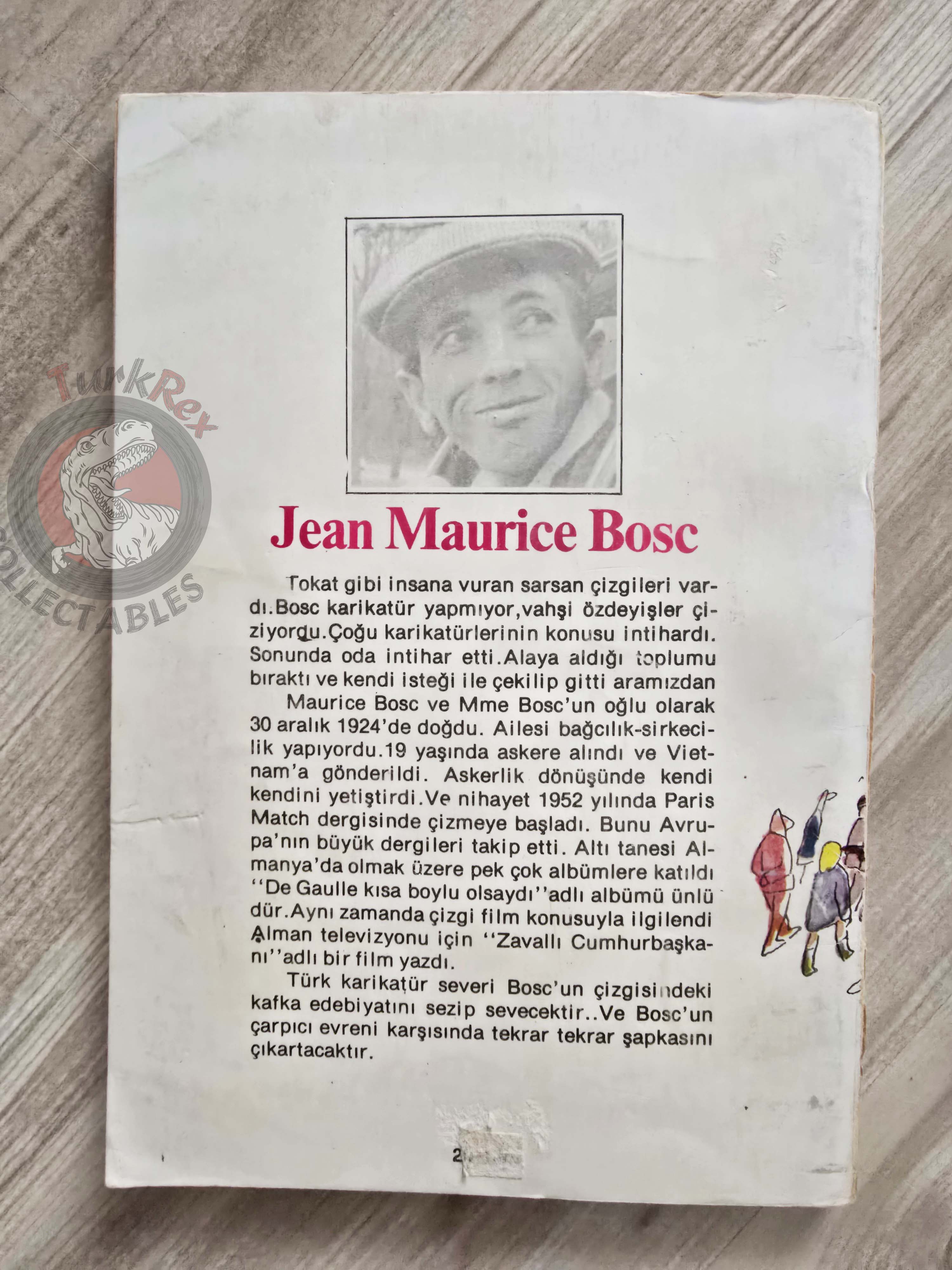 Jean-Maurice Bosc 1978 Famous Cartoonists Series Turkish Comic Turkey