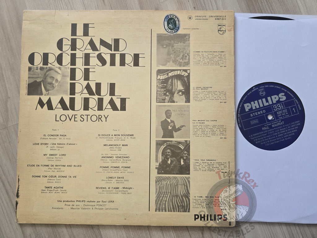 Paul Mauriat – Love Story Turkish Pressing Vinyl Turkey Edition