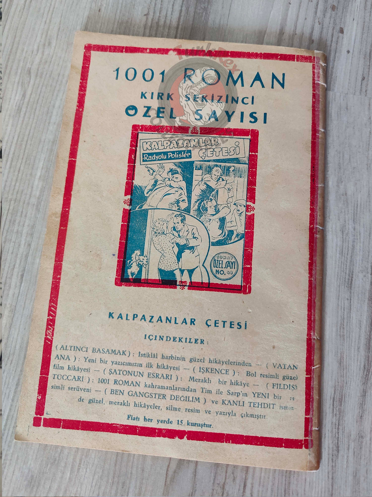 1001 Roman 1944 Tim Tyler’s Luck Turkish Comic Mag Turkey
