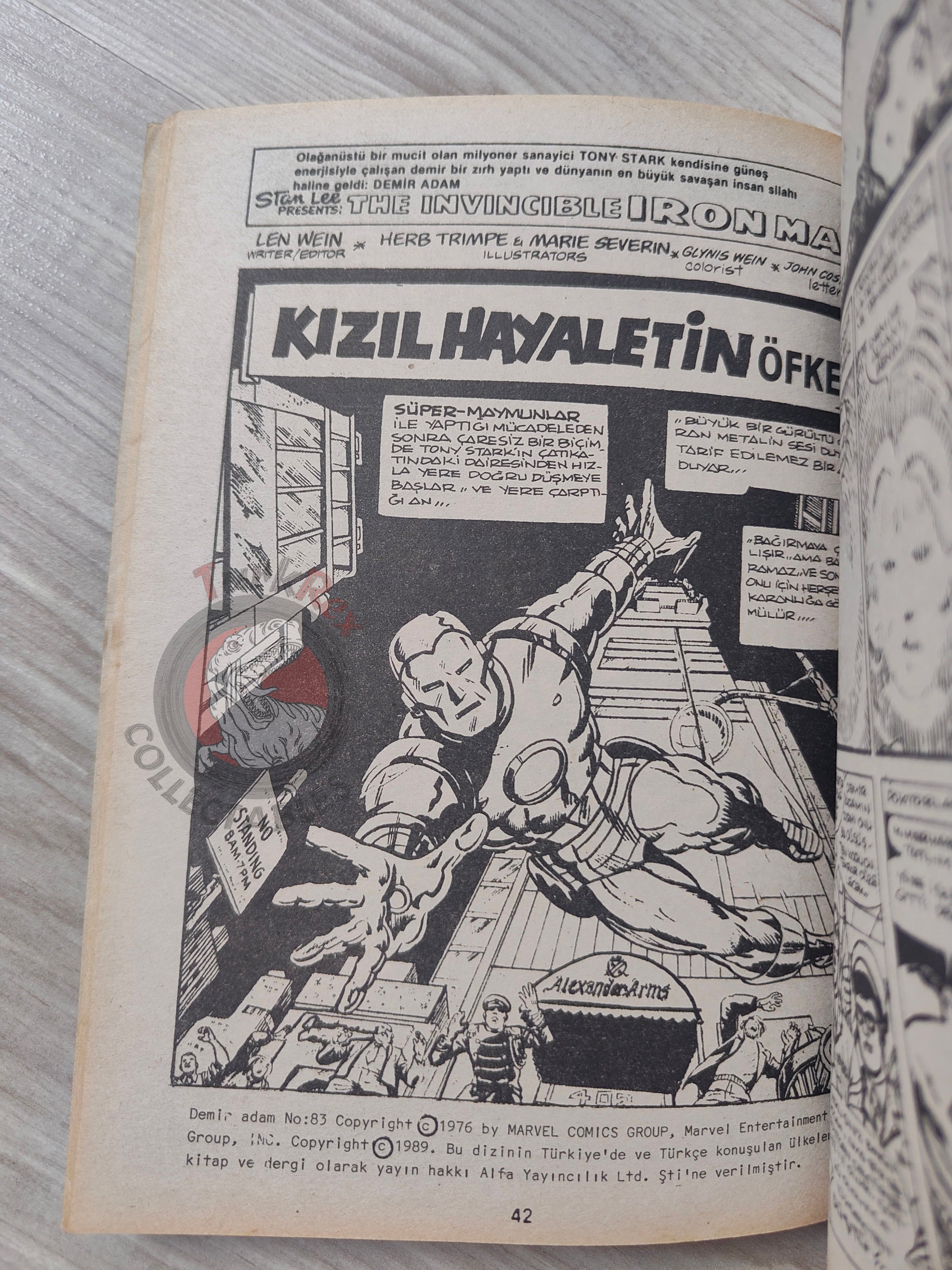 Iron Man #4 Demir Adam 1989 Turkish Comic Turkey #81 #82 #83 #84