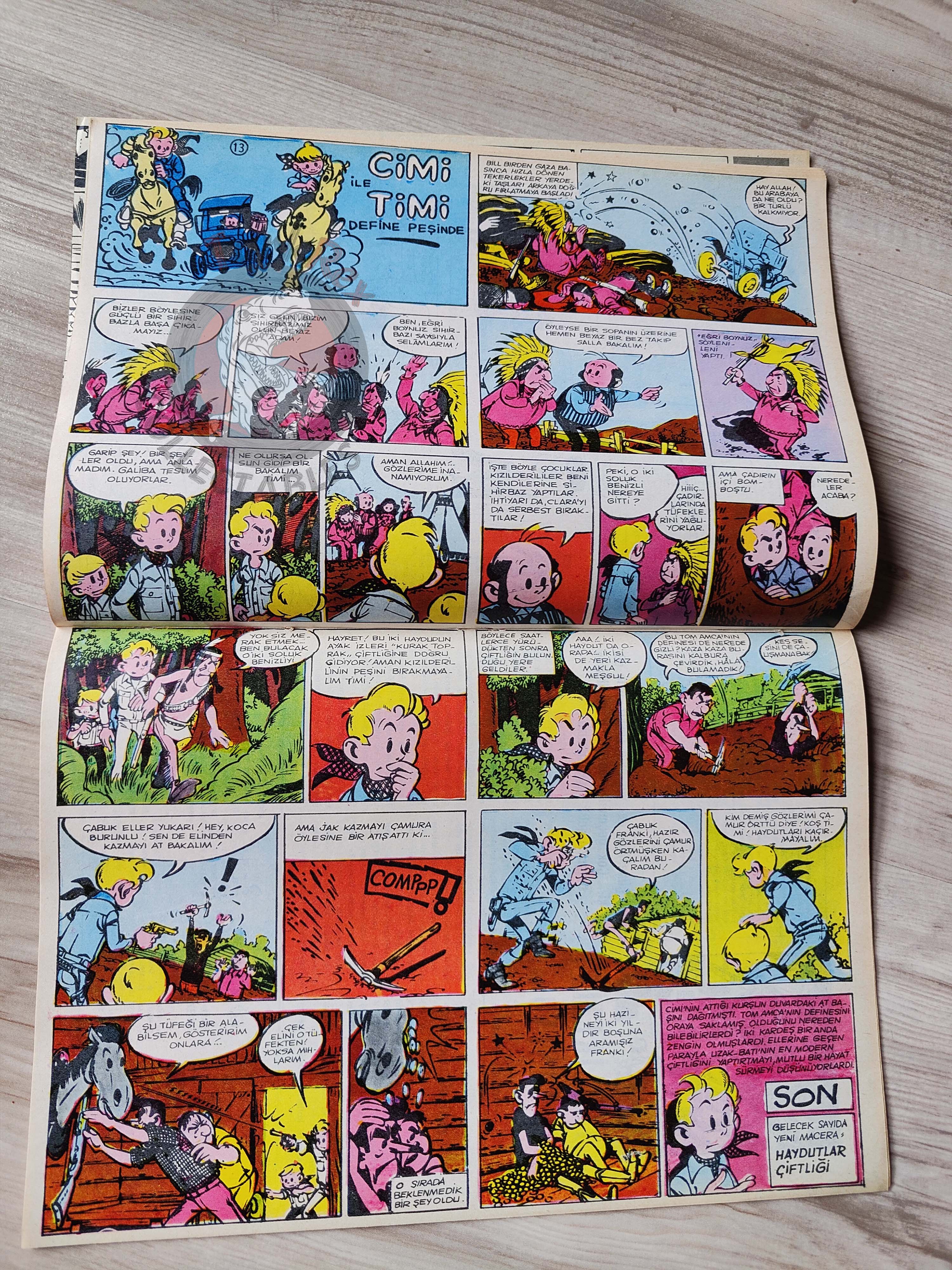 Doğan Kardeş 1971 Magazine #7 Turkish Comic Turkey Suske en Wiske Sibylline Tarzan