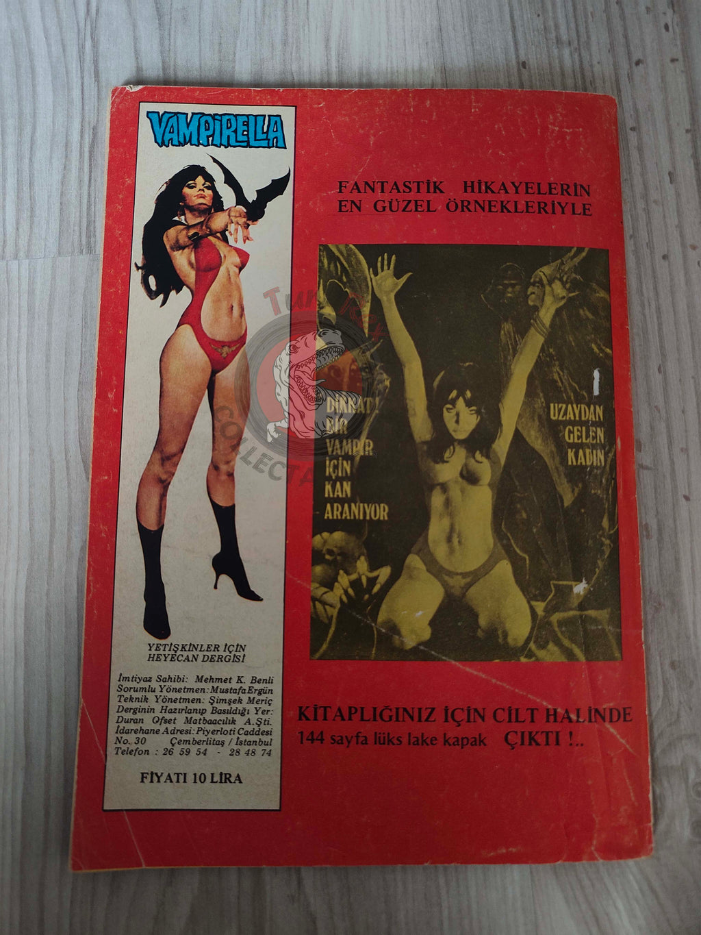 Vampirella #29 1977 Turkish Comic Turkey Warren cover #61 #62 Space 1999 Planet Of The Apes