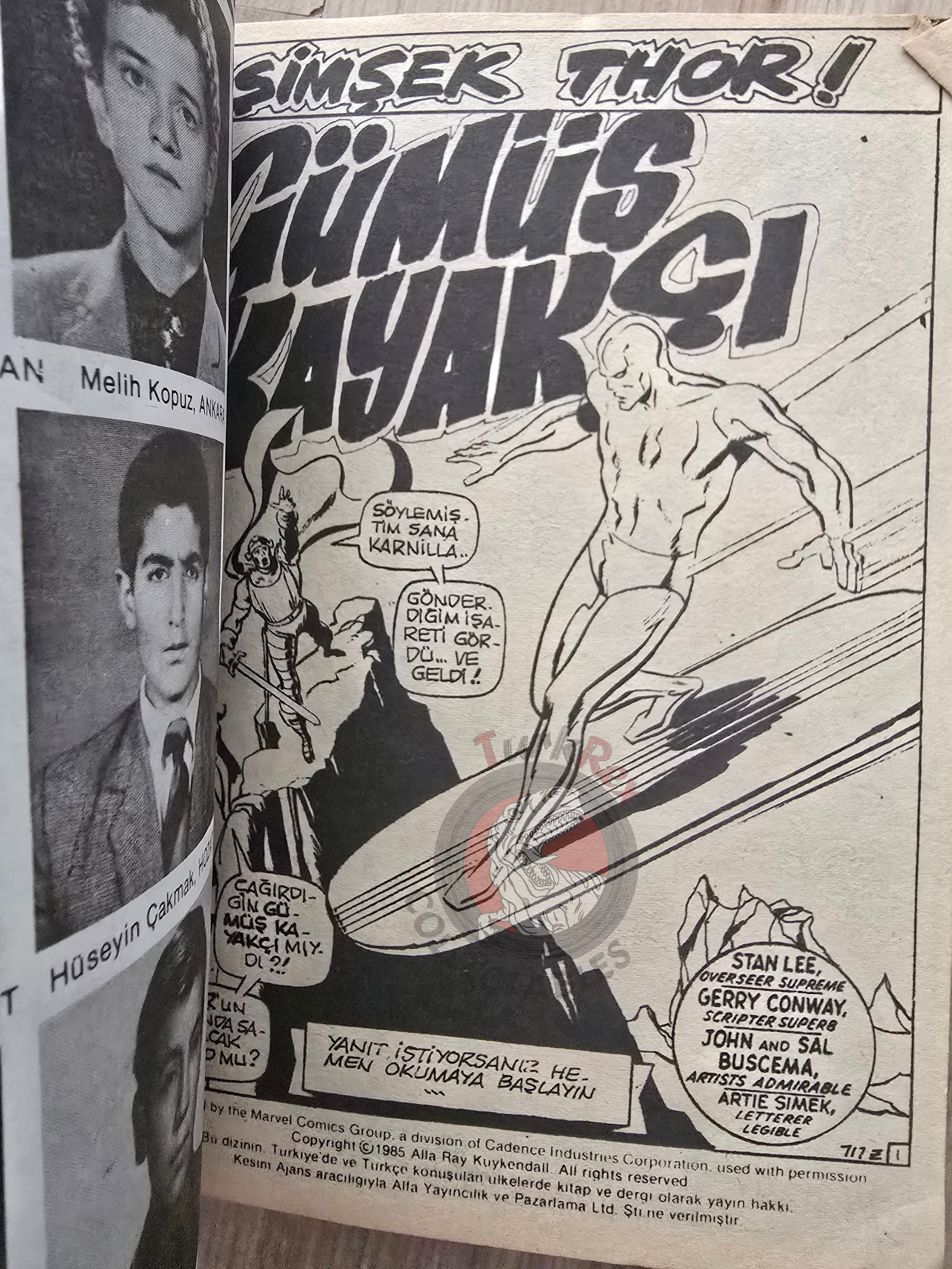 Thor Vol #2 1987 Turkish Comic Turkey The Mighty Thor #188–196 cover #180