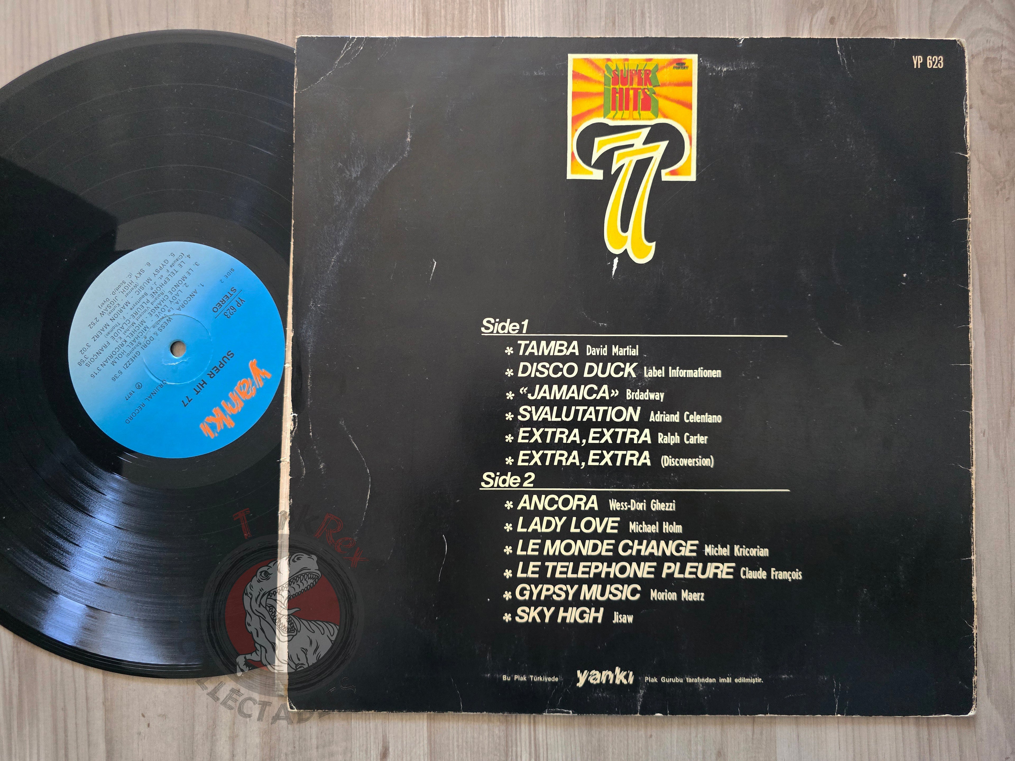 Various – Super Hits 77 Turkish Pressing Vinyl Turkey Edition Claude Francois