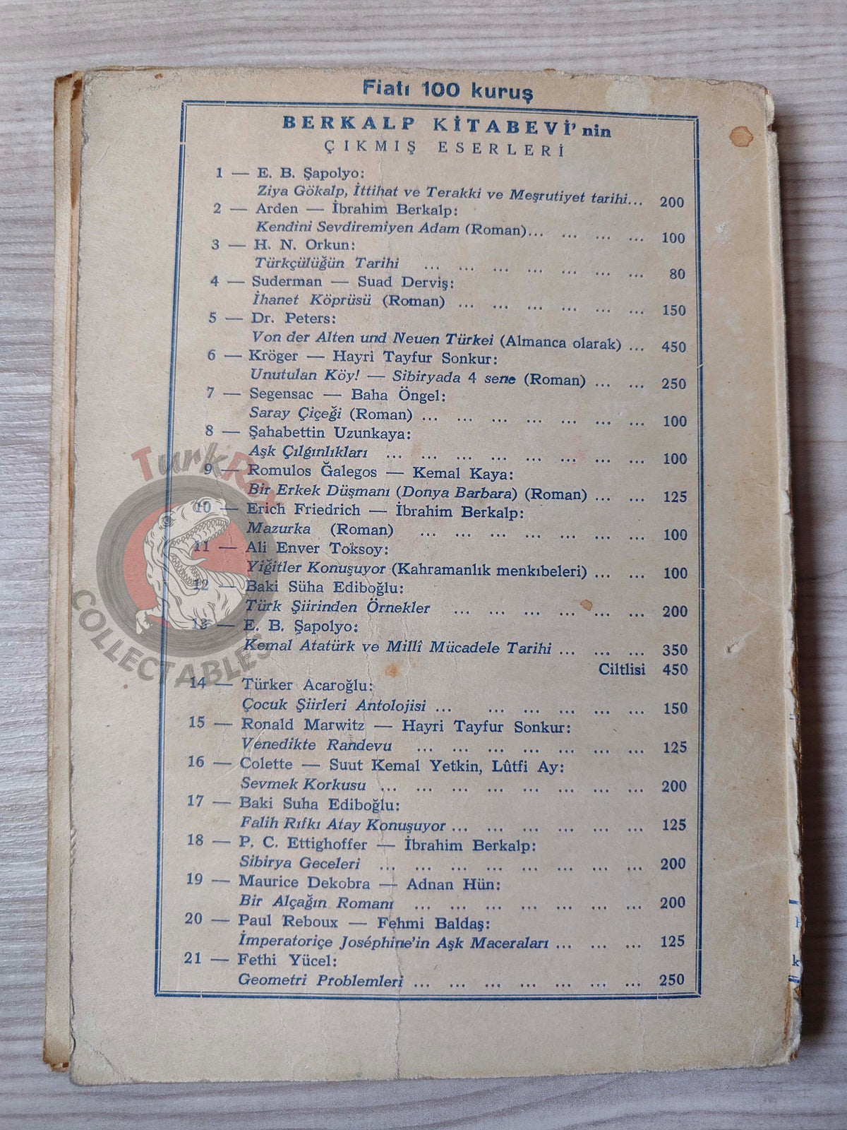 World Children's Fairy Tales 1948 Turkish Book Turkey Illustrated Heinrich Seidel