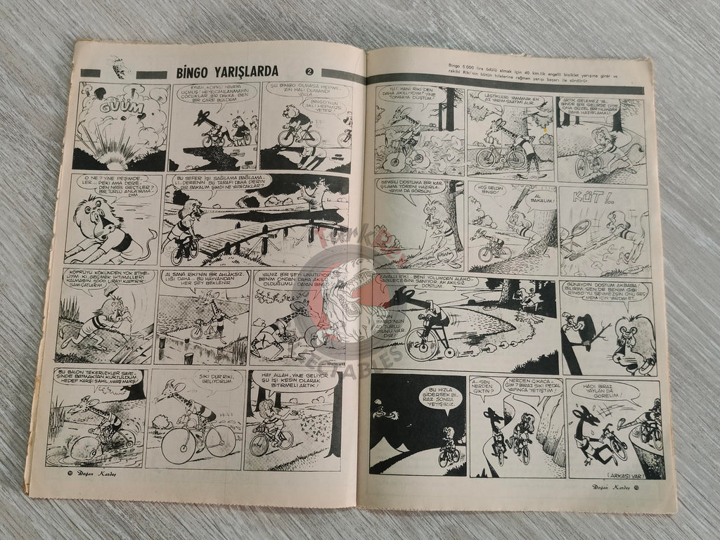 Doğan Kardeş 1971 Magazine #36 Turkish Comic Turkey Sinbad the Sailor Alice In Wonderland