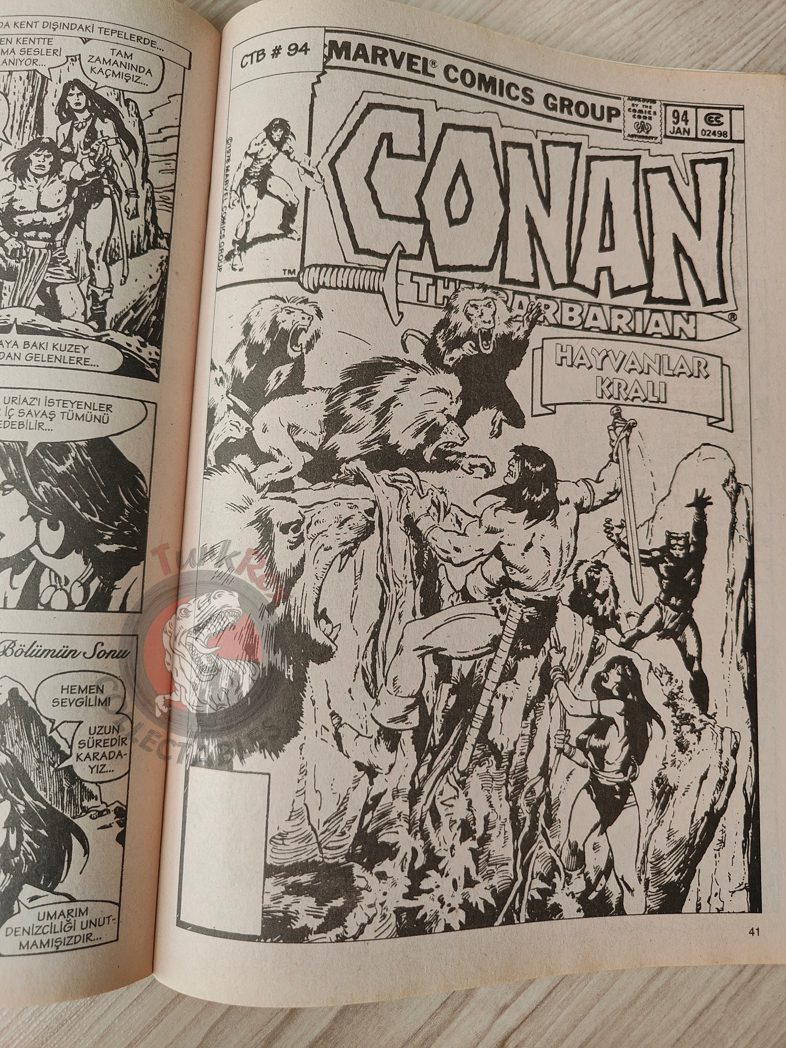 Conan The Barbarian #10 2001 Turkish Comic Turkey #92 #93 #94 #95