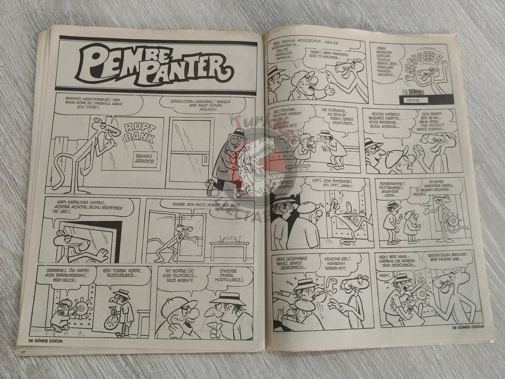 Güneş Çocuk #7 1989 Rawhide Kid, Candy Candy, Pink Panther Turkish Comic Turkey