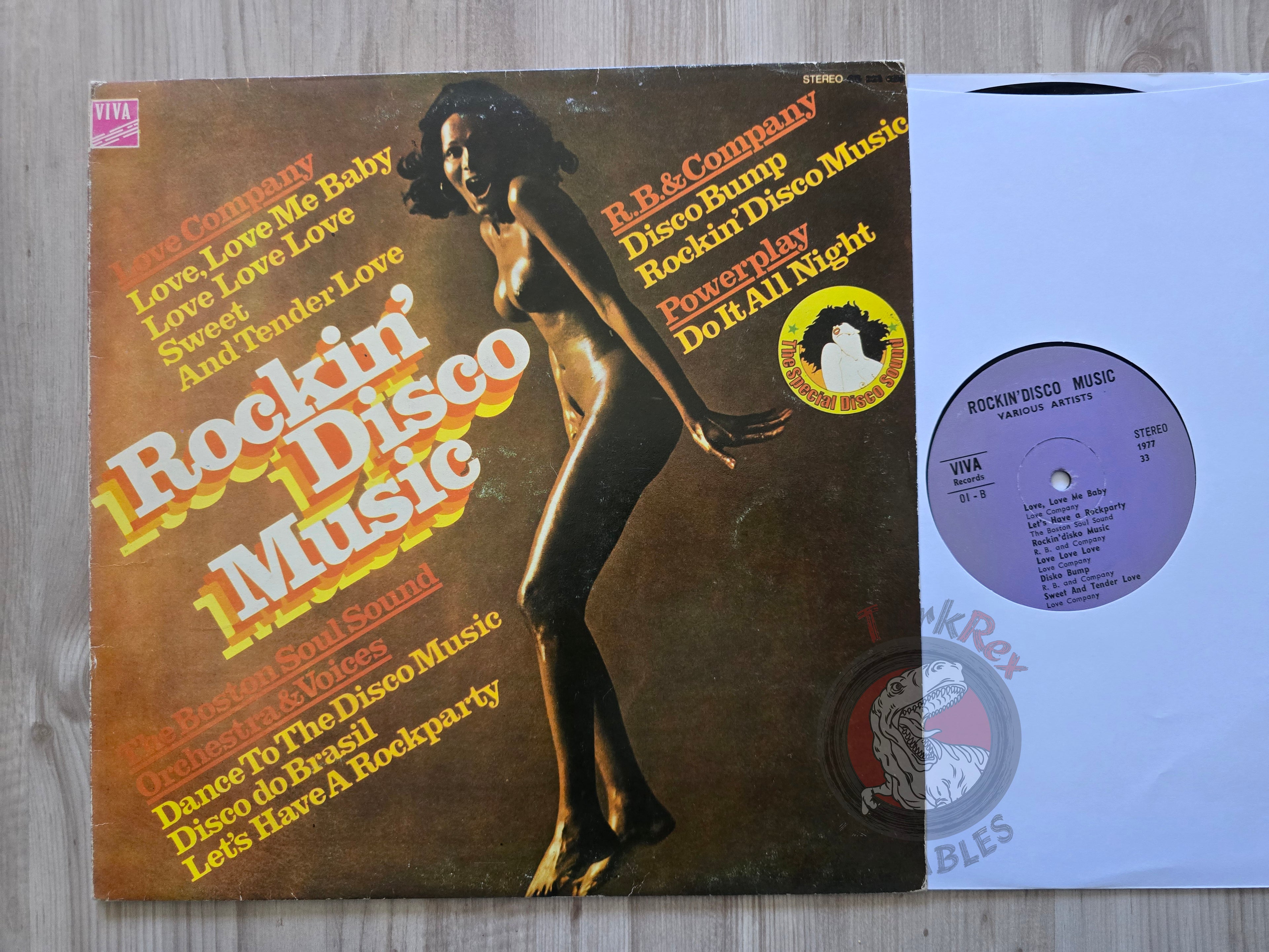 Various – Rockin' Disco Music Turkish Pressing Vinyl Turkey Edition