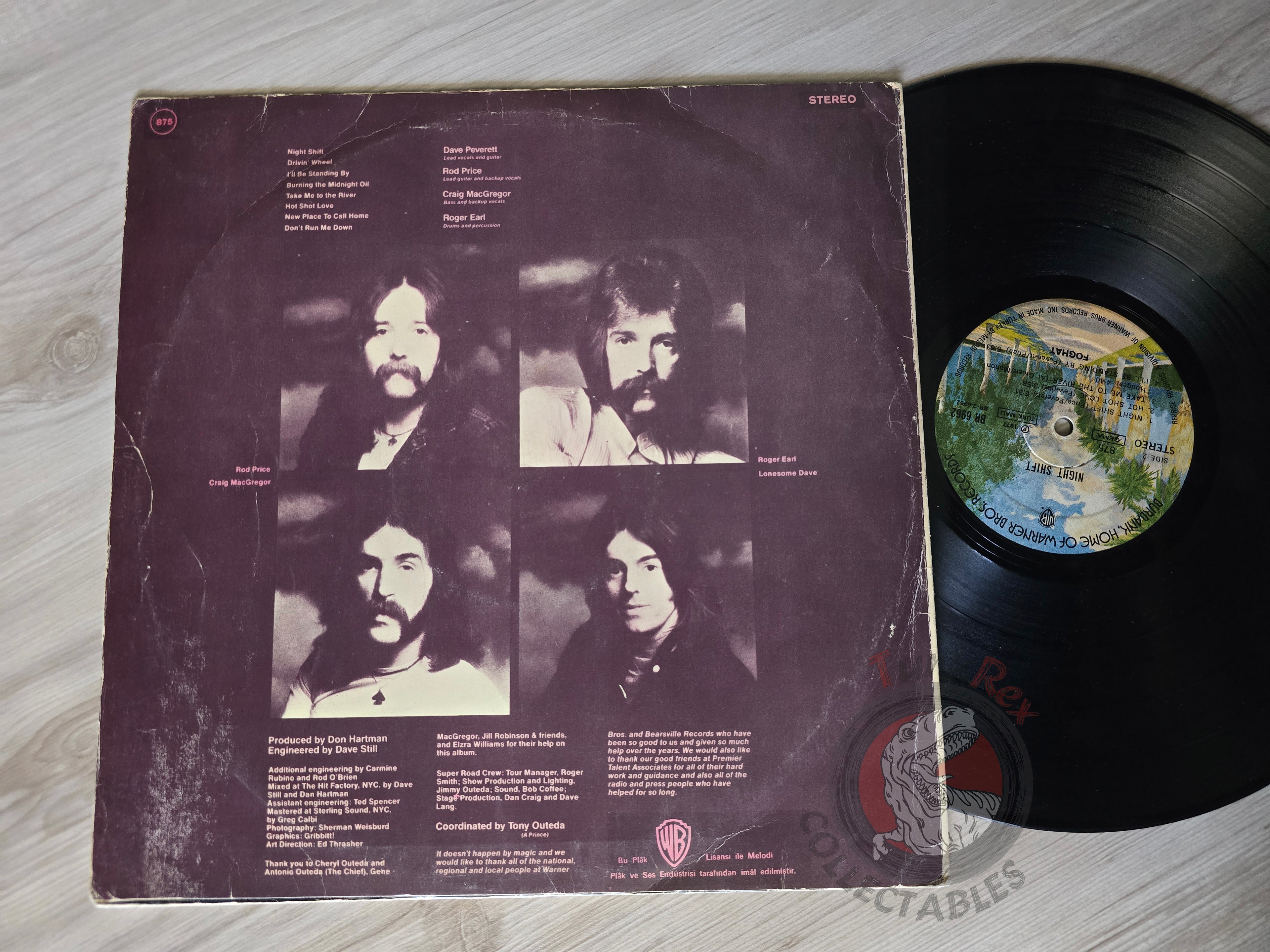 Foghat – Night Shift Turkish Pressing Vinyl Turkey Edition