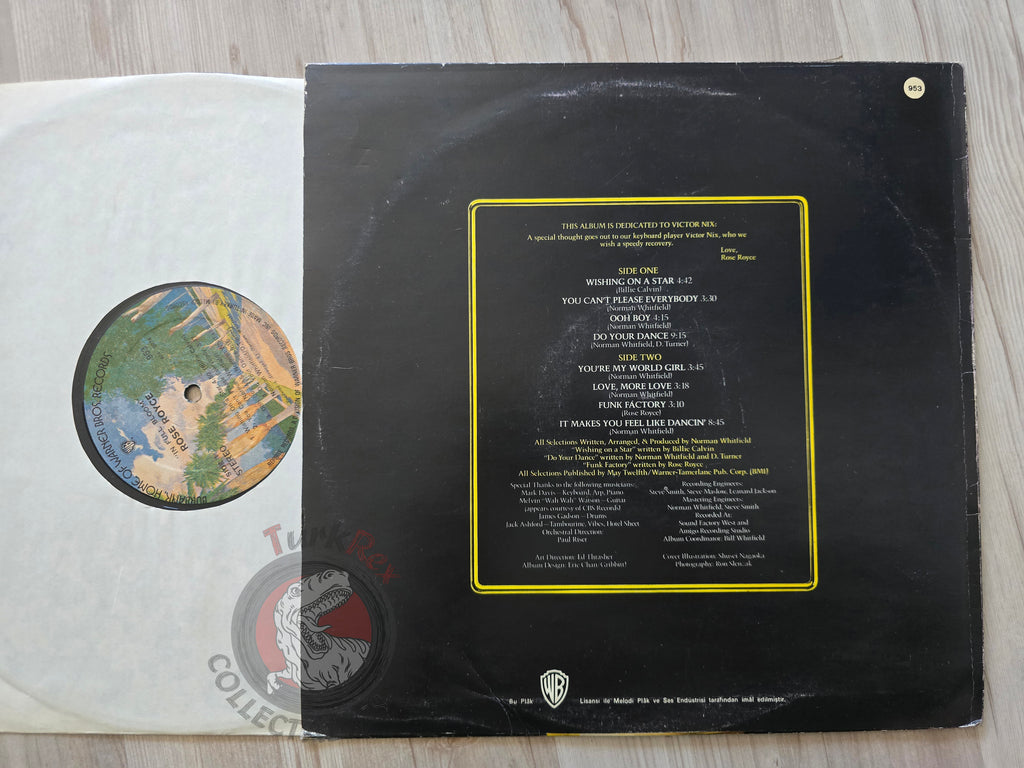 Rose Royce – In Full Bloom Turkish Pressing Vinyl Turkey Edition