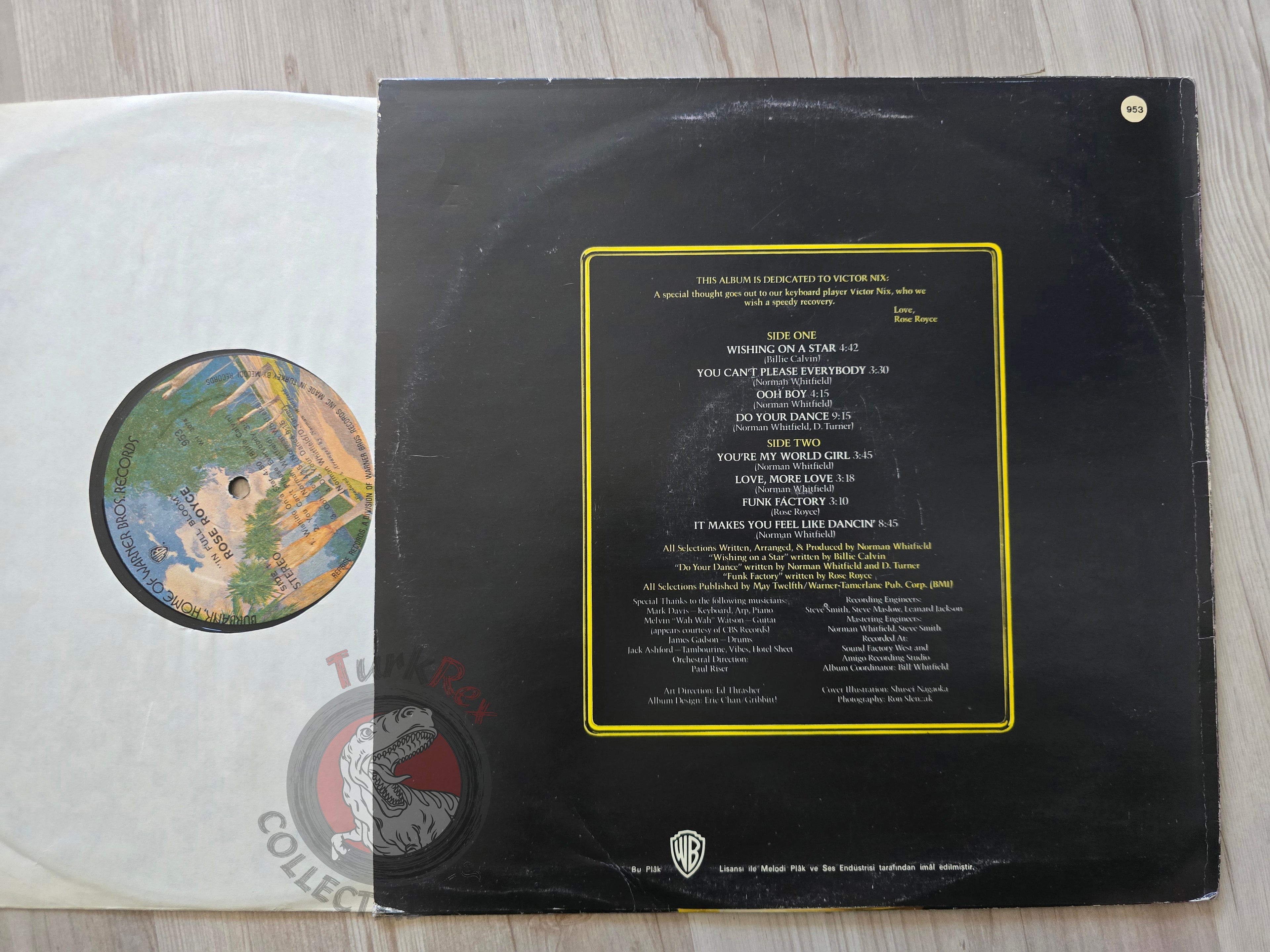 Rose Royce – In Full Bloom Turkish Pressing Vinyl Turkey Edition