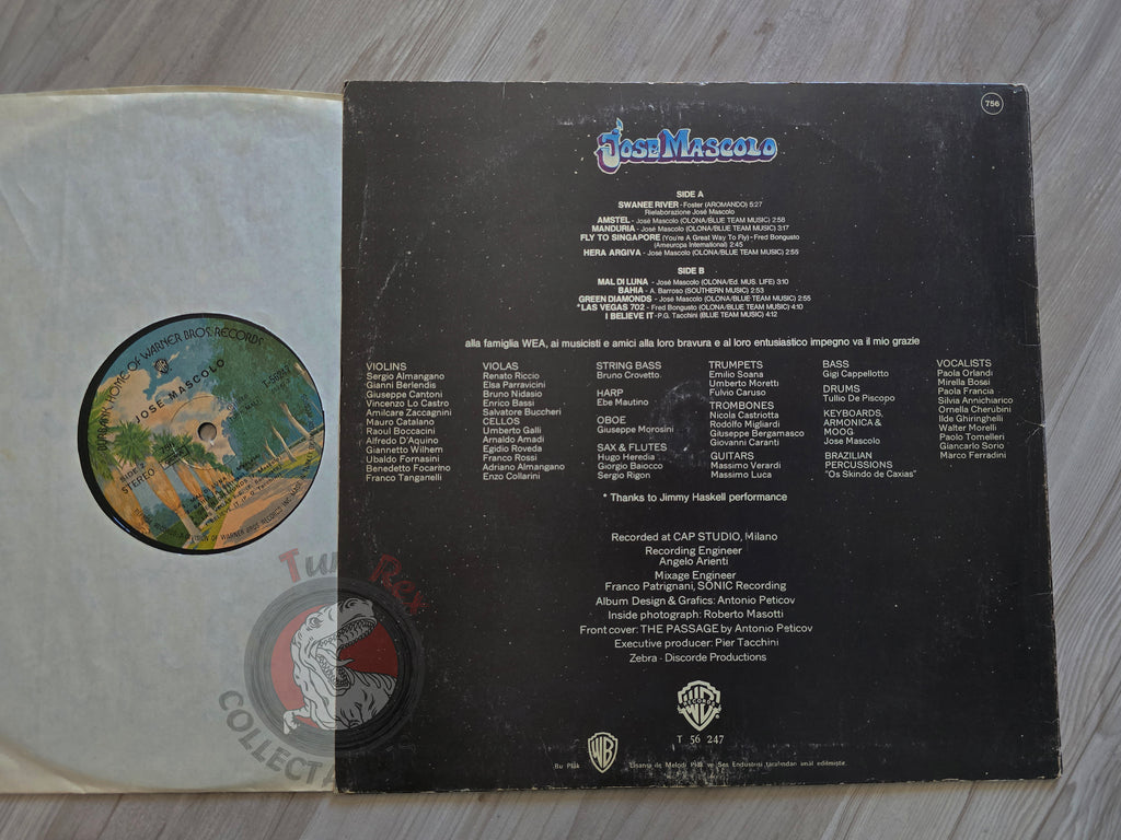 Jose Mascolo – José Mascolo Turkish Pressing Vinyl Turkey Edition