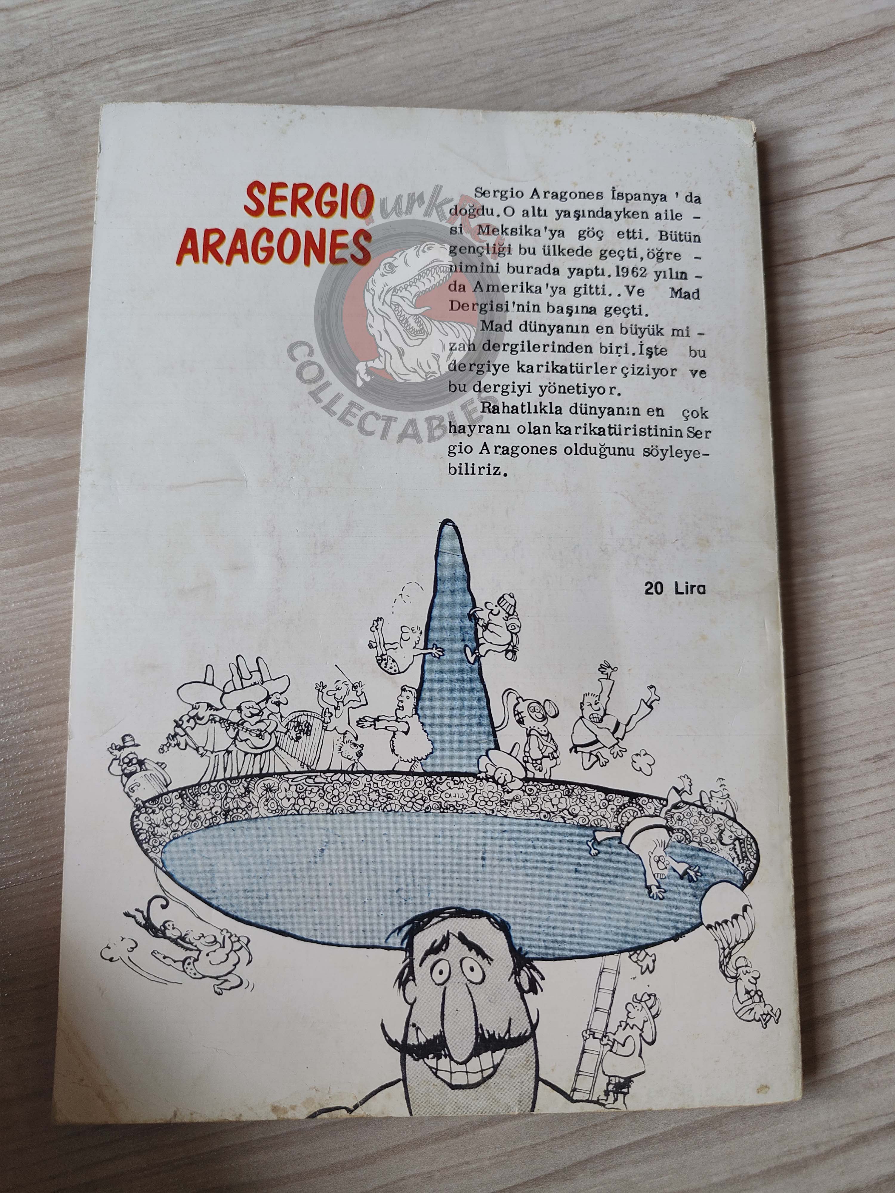 Sergio Aragonés 1978 Famous Cartoonists Series Turkish Comic Turkey Cartoon