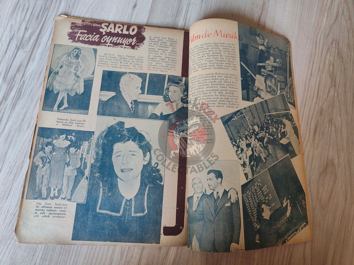 Yıldız 1944 Ann Sheridan Turkish Mag Turkey Hollywood Deanna Durbin Charlie Chaplin Irene Manning