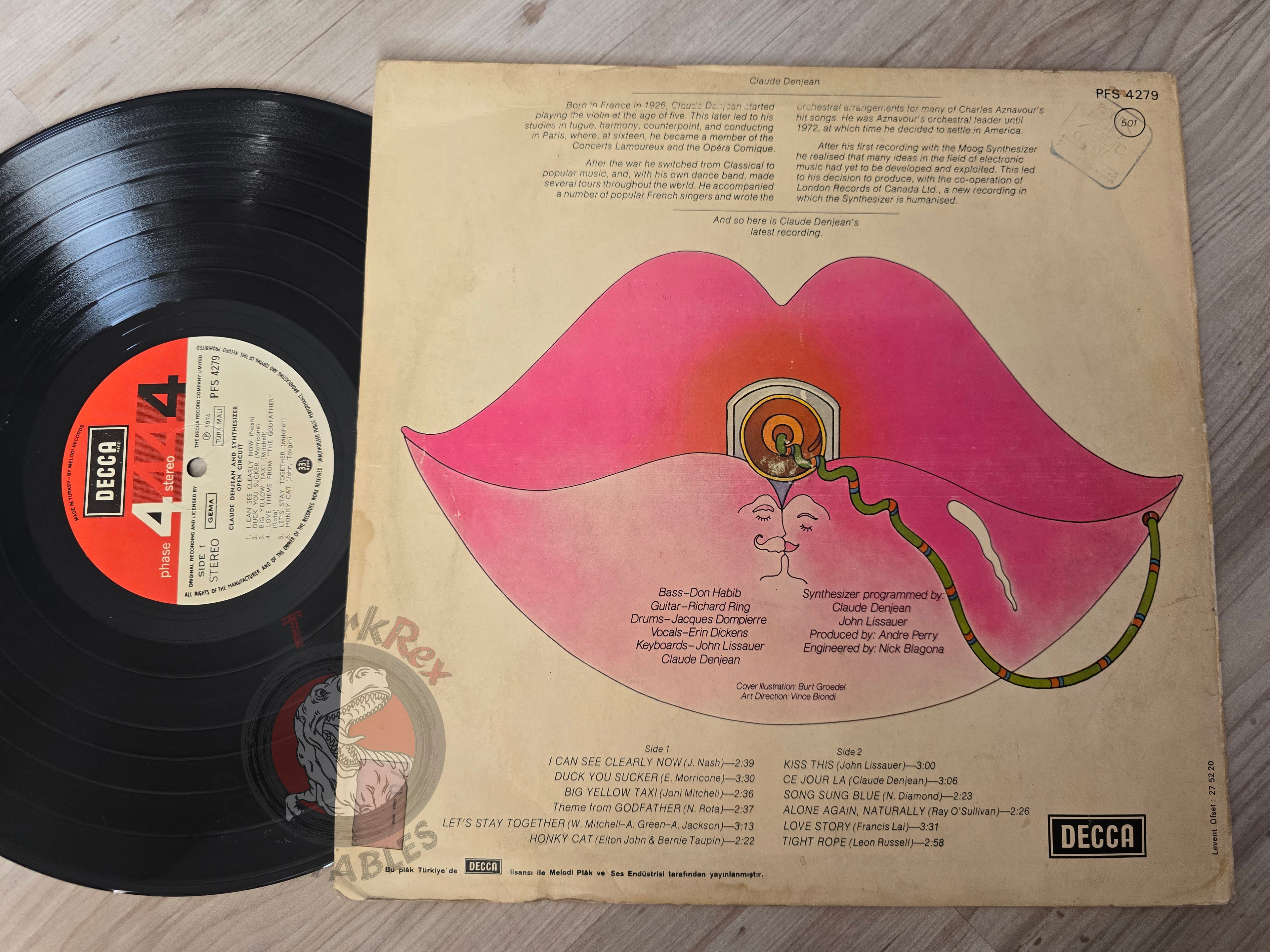 Claude Denjean And Synthesizer – Open Circuit Turkish Pressing Vinyl Turkey Edition
