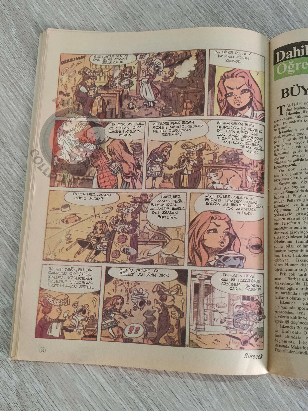 Milliyet Çocuk #7 1984 Turkish Comic Turkey Alice In Wonderland l'étalon noir Bob Morane Massagran