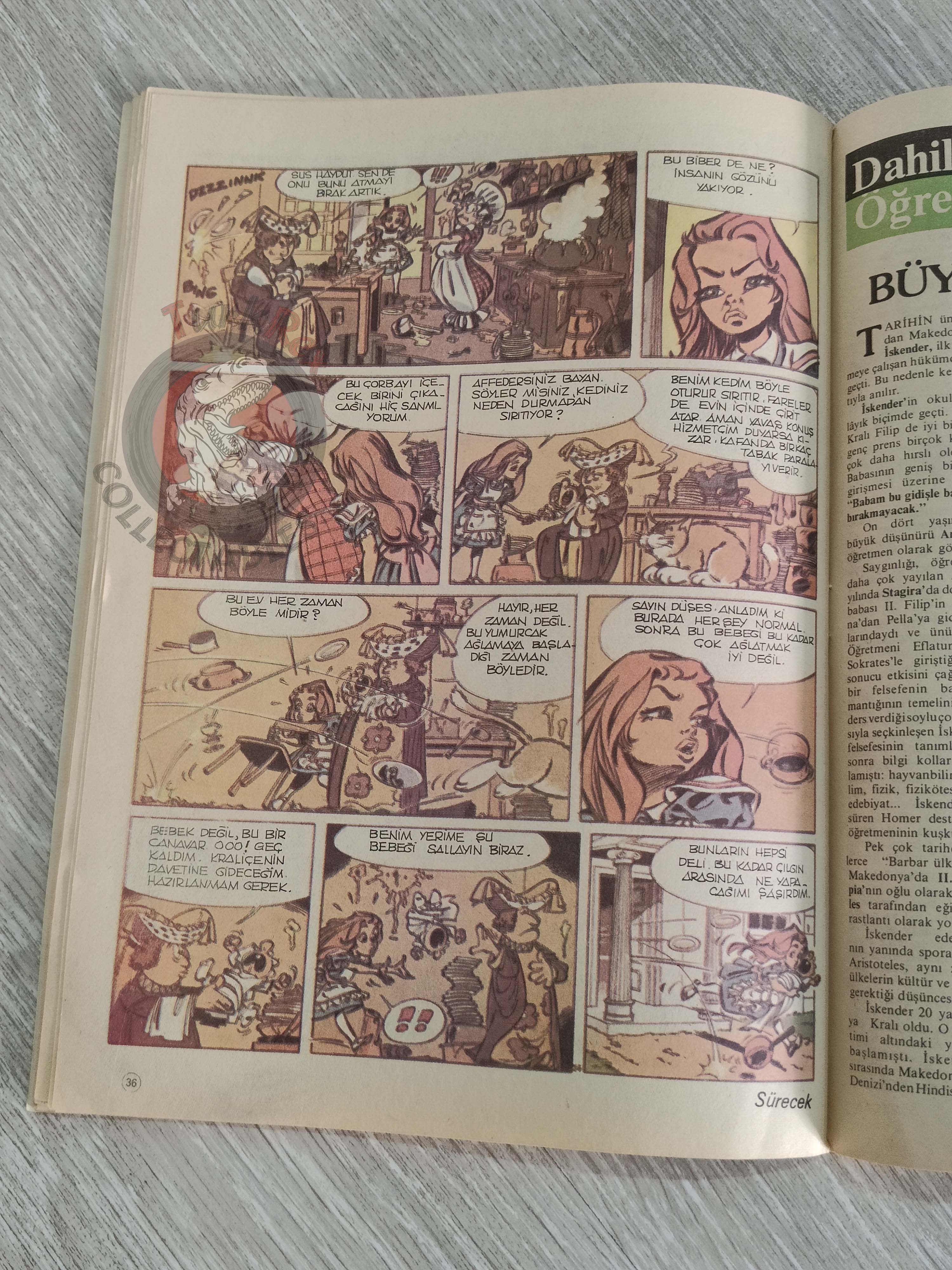 Milliyet Çocuk #7 1984 Turkish Comic Turkey Alice In Wonderland l'étalon noir Bob Morane Massagran