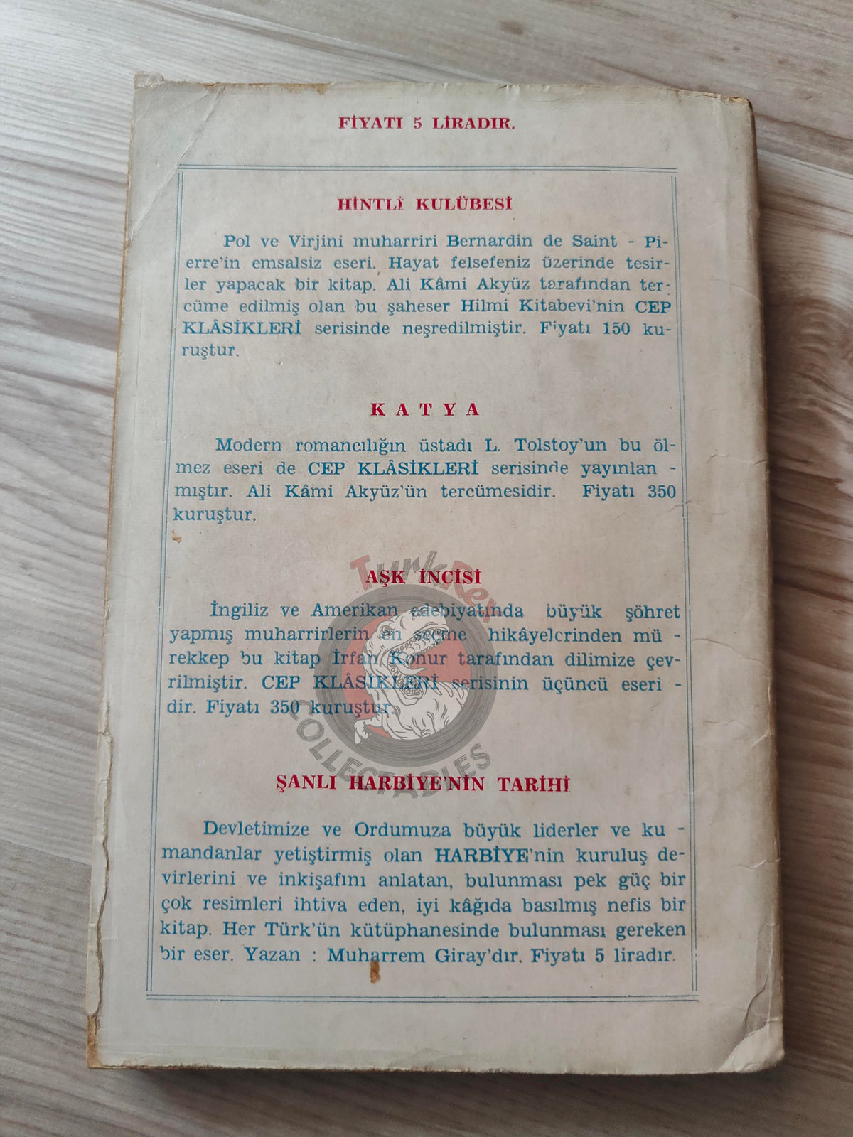 Bernardin de Saint-Pierre – Paul et Virginie 1960s Turkish Book Turkey Illustrated Tony Johannot