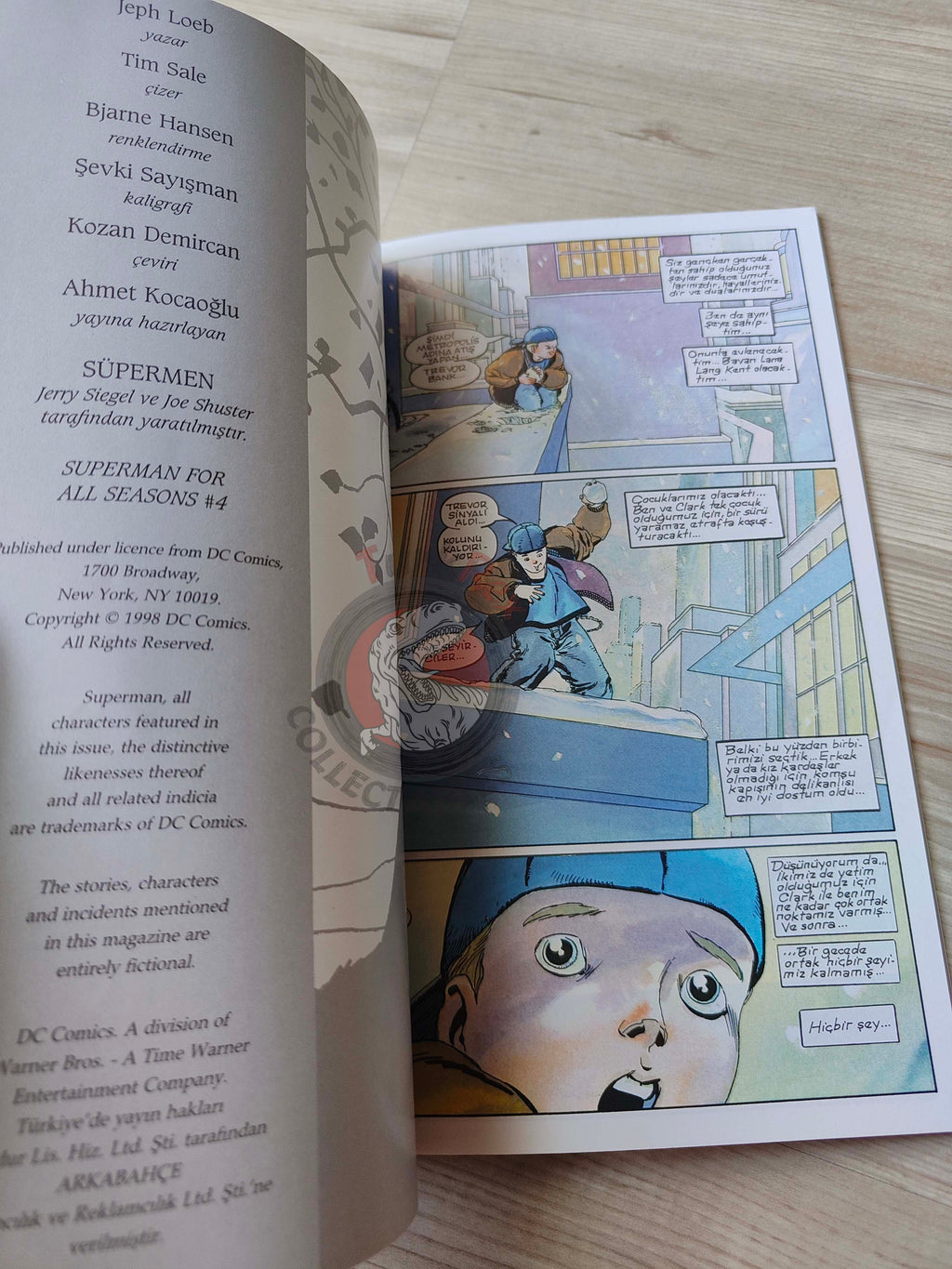 Superman for All Seasons #1 #2 #3 #4 1998 Turkish Comic Turkey