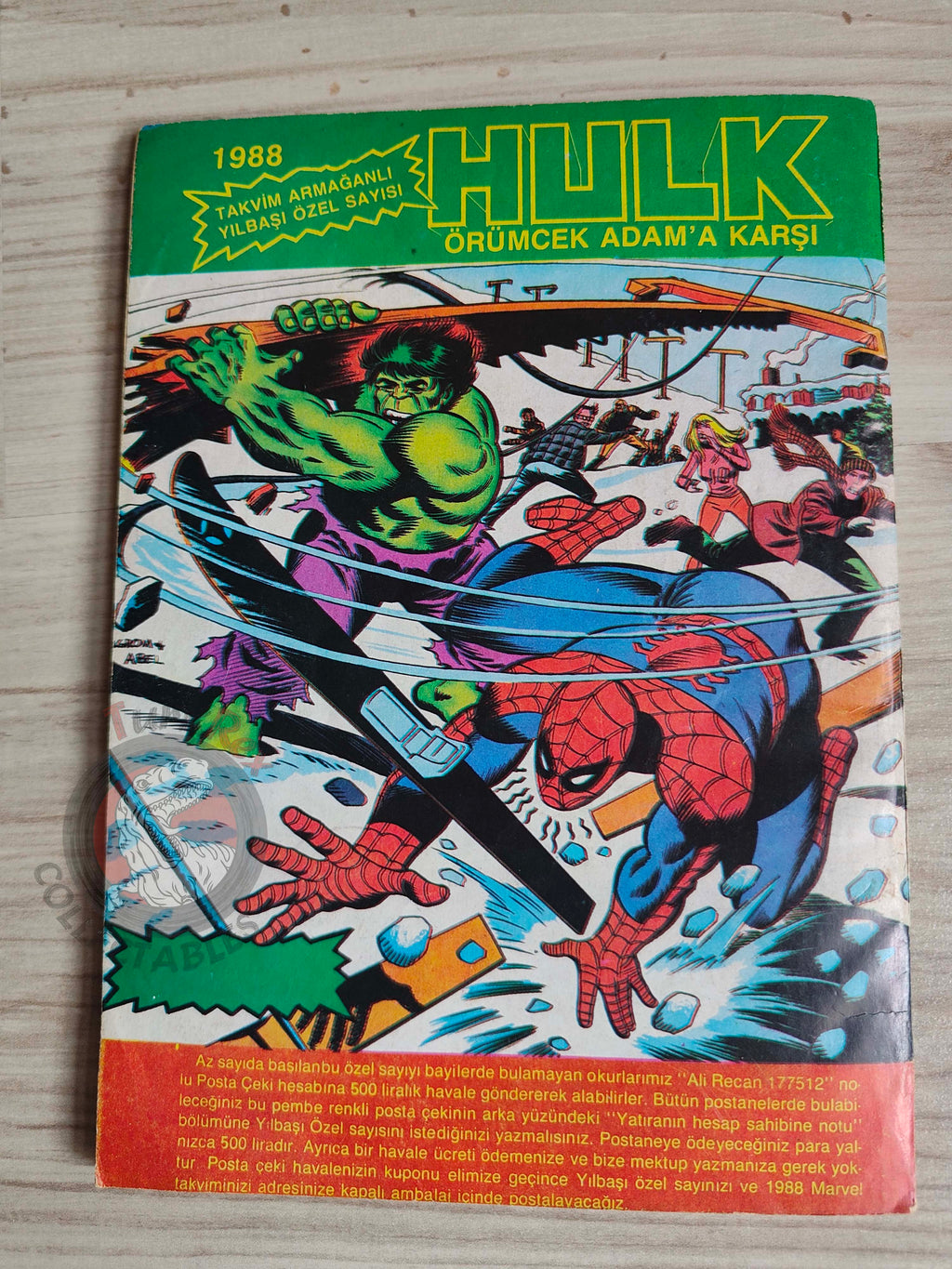 Hulk #9 1988 Turkish Comic Turkey cover #18 #130