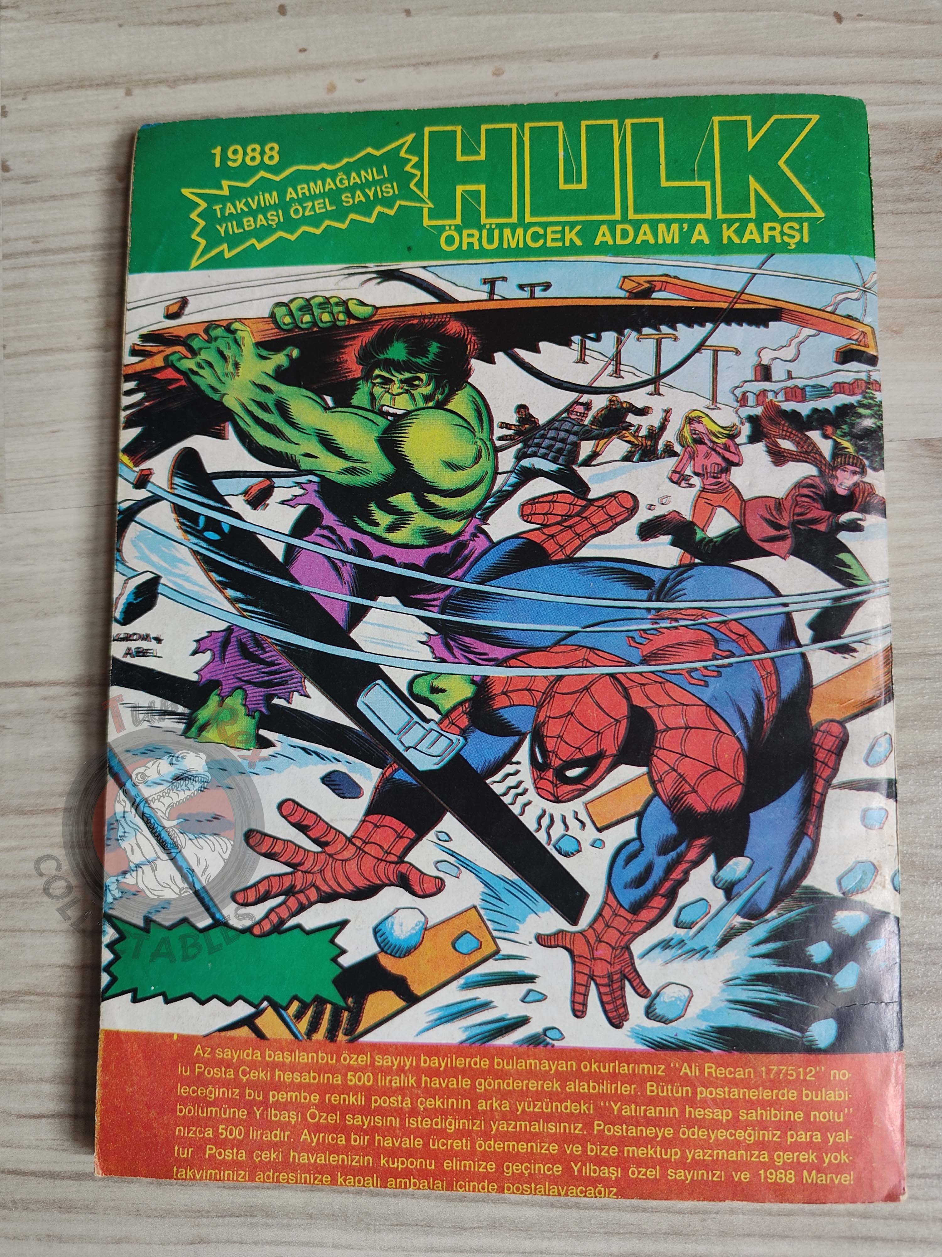 Hulk #9 1988 Turkish Comic Turkey cover #18 #130