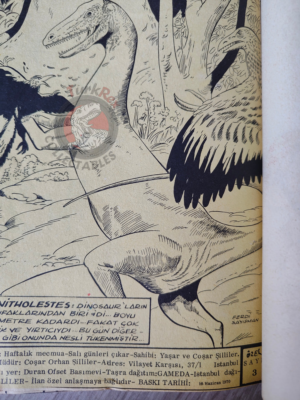 Le Vieux Nick et Barbe-Noire - Dans la gueule du dragon 1970 Turkish Comic Turkey