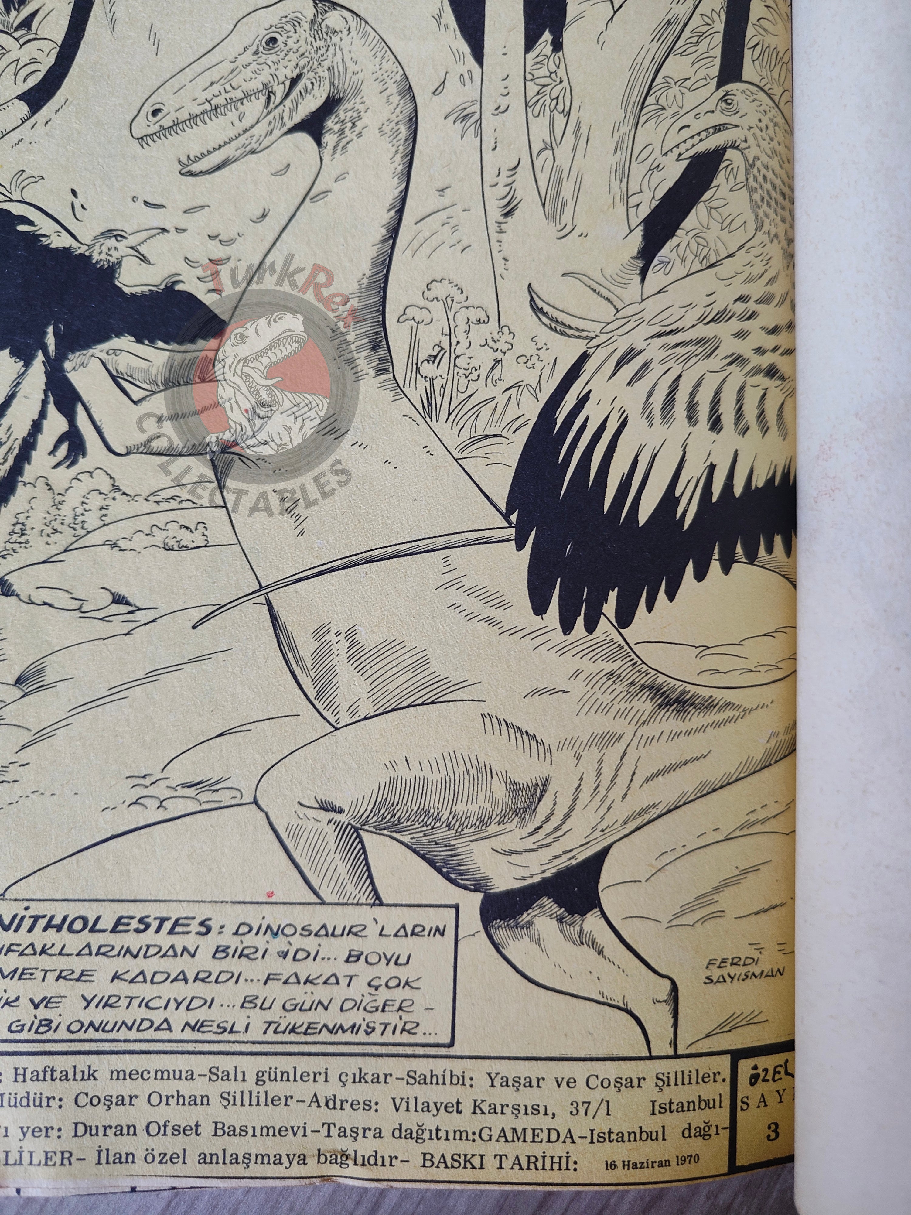 Le Vieux Nick et Barbe-Noire - Dans la gueule du dragon 1970 Turkish Comic Turkey