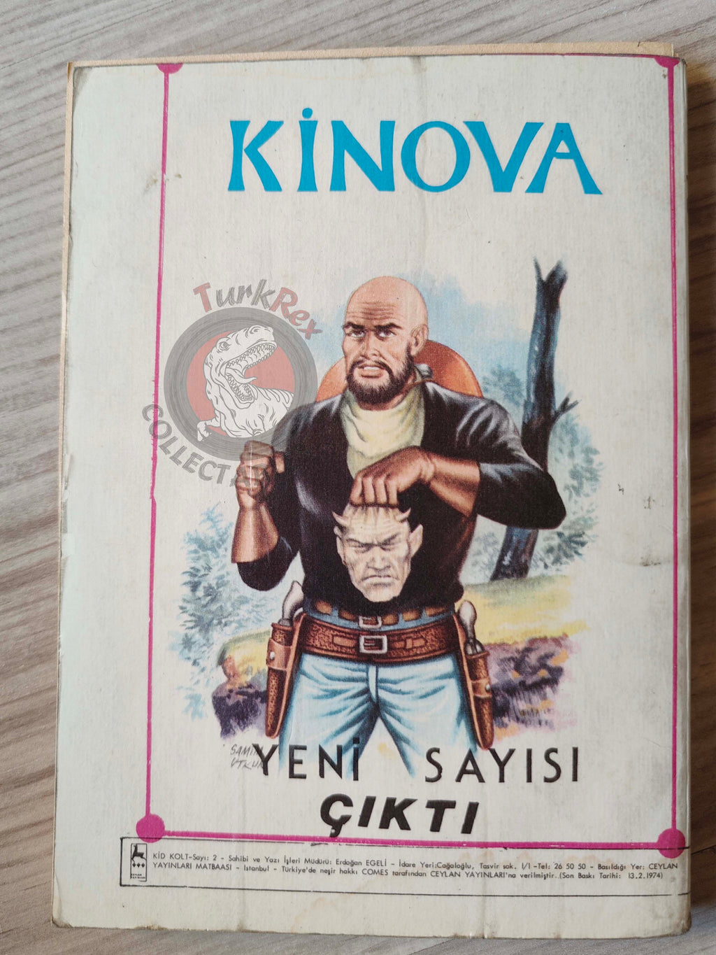 Kid Colt #2 Bloody Money Western Movie Turkish Comic Turkey 1974