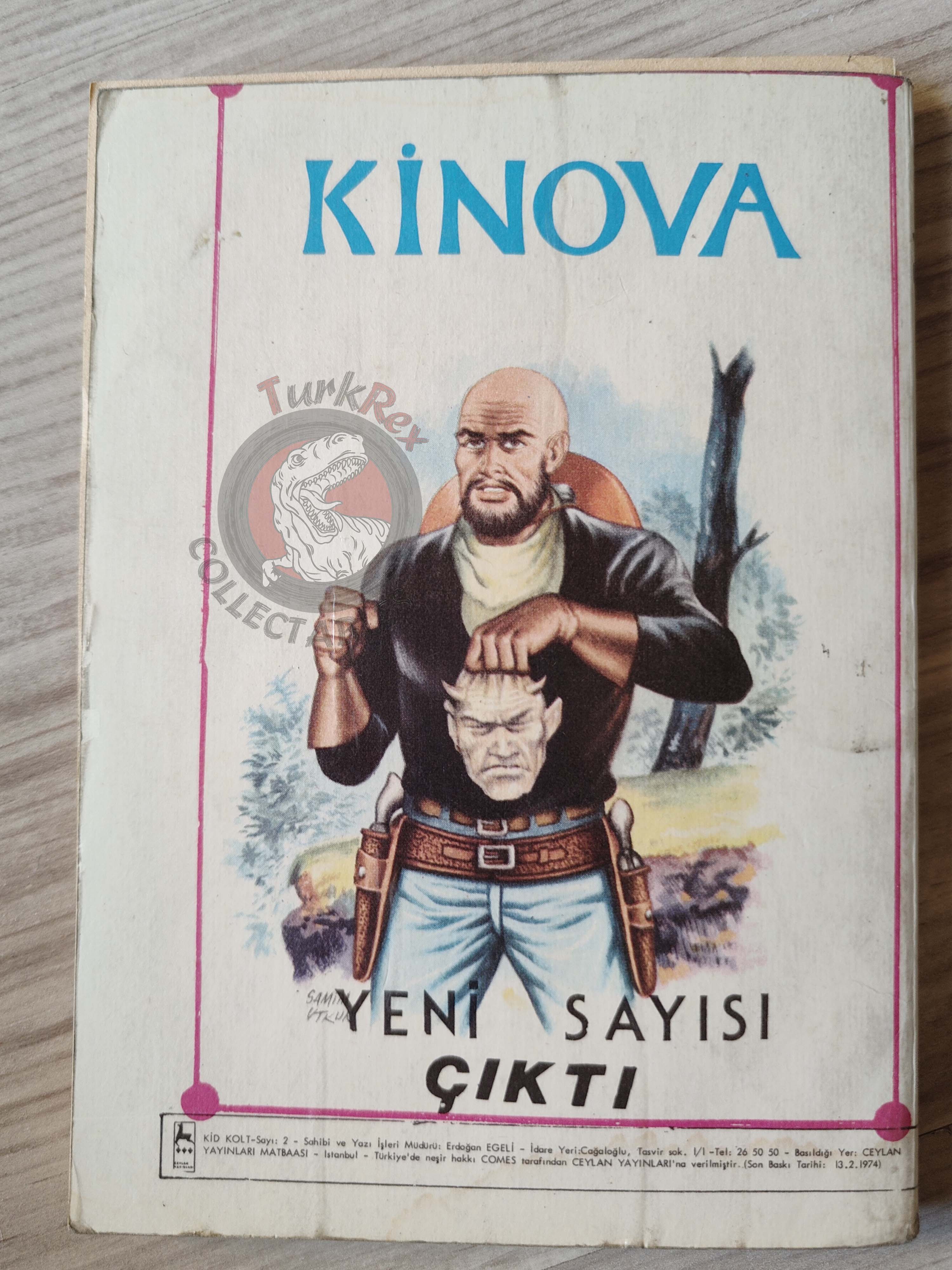 Kid Colt #2 Bloody Money Western Movie Turkish Comic Turkey 1974