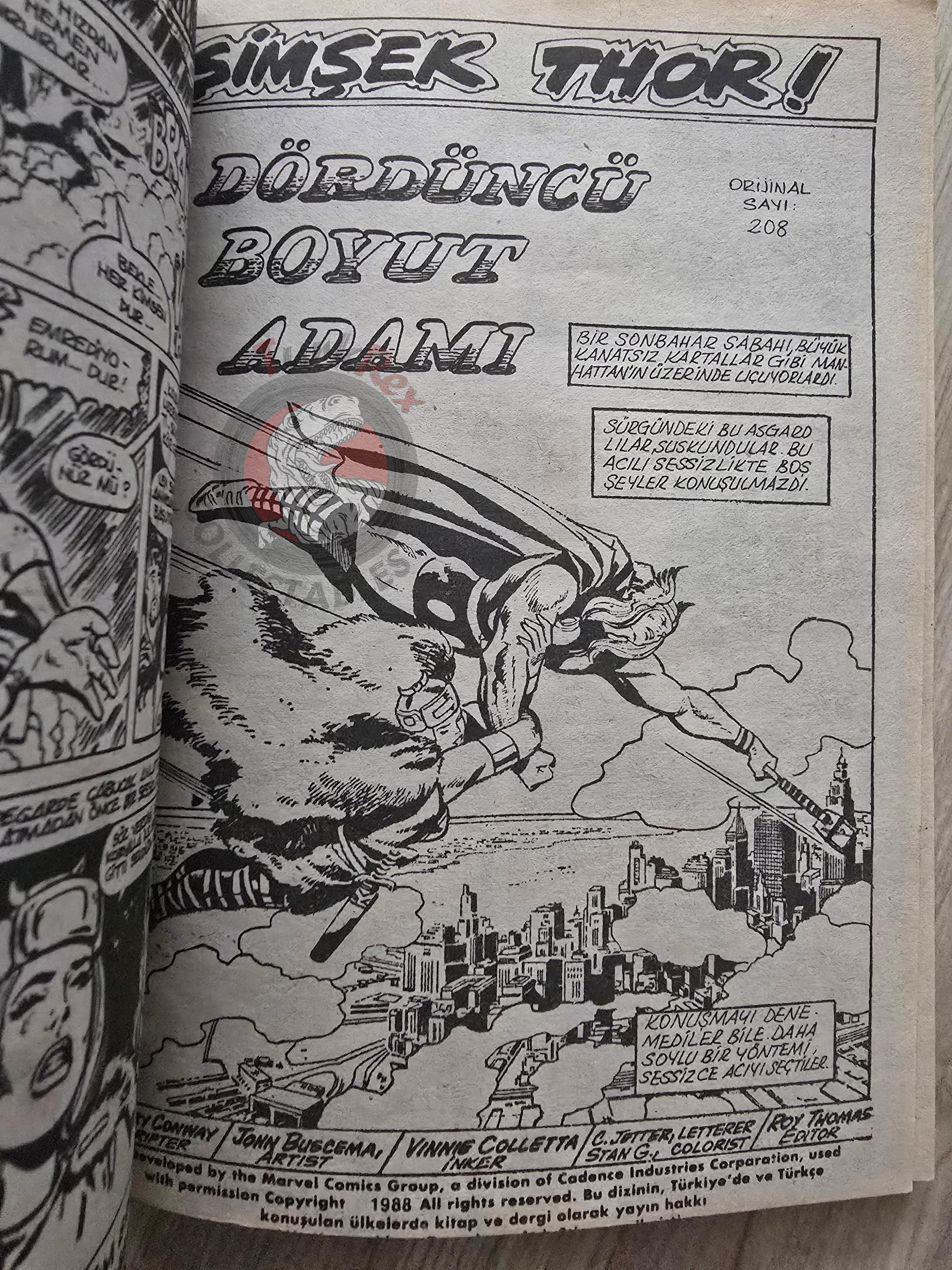 Thor Vol #4 1987 Turkish Comic Turkey The Mighty Thor #205–210 cover #215