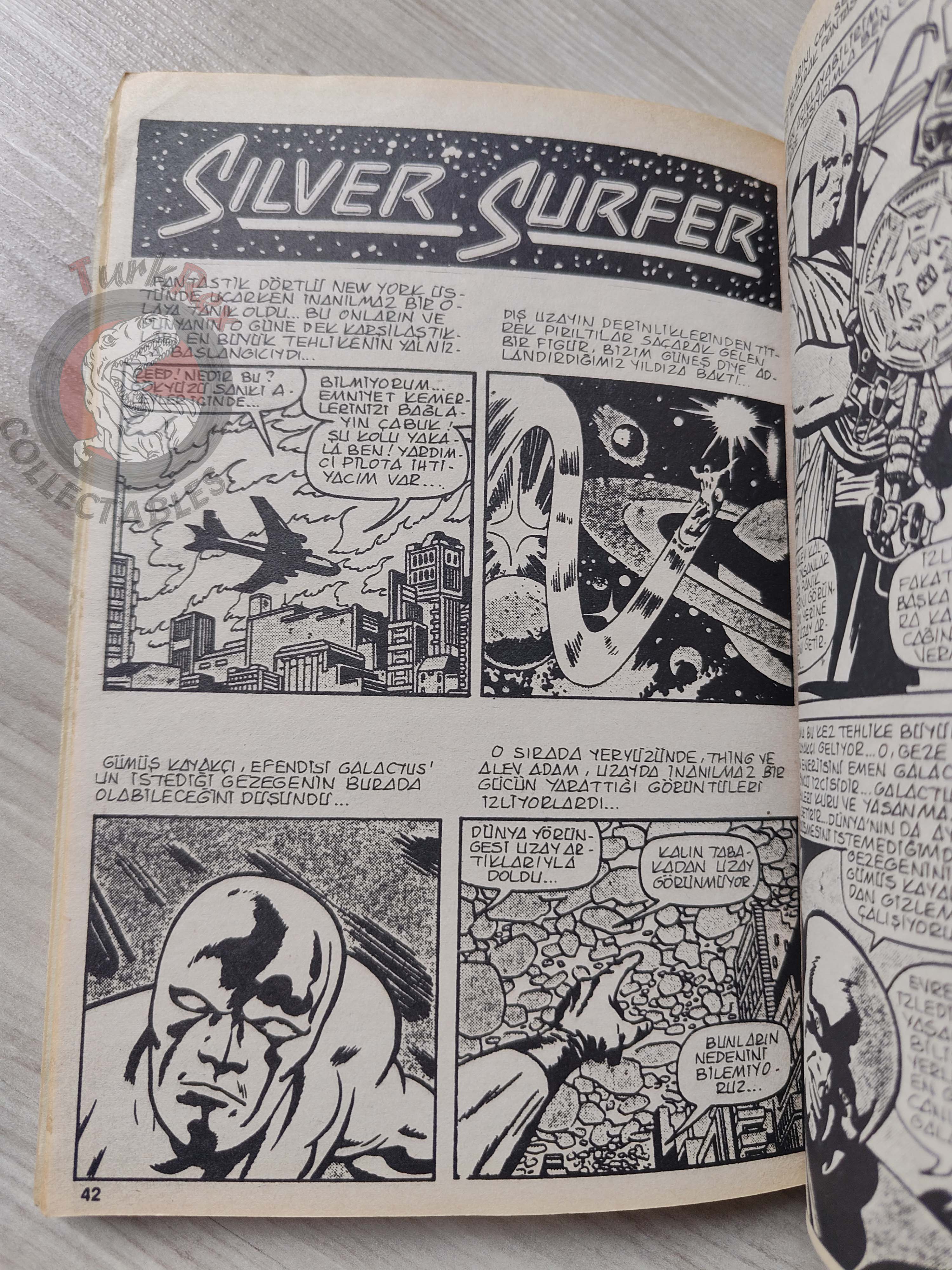 Silver Surfer Vol #4 1989 Turkish Comic Turkey #11 #12 #13 #17 #18 Fantastic Four #48