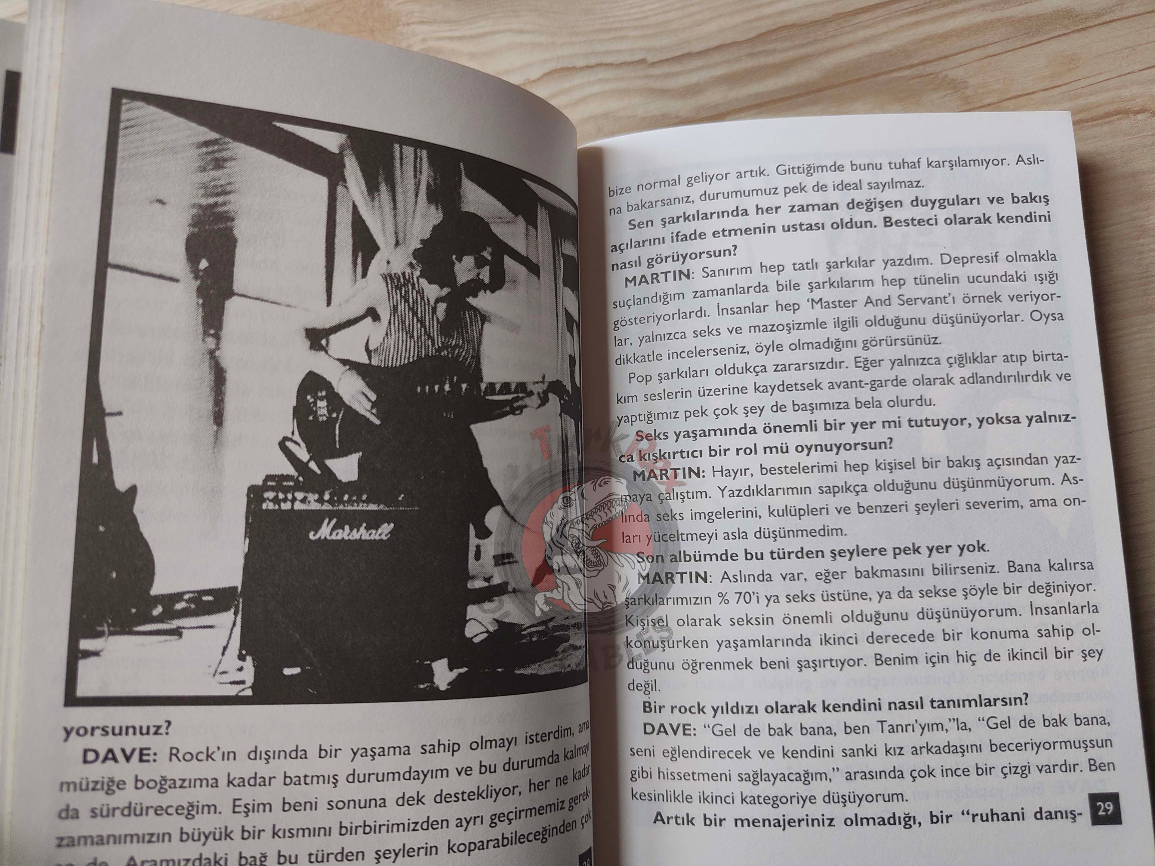 Depeche Mode Biography Book 1995 1st by Turkish Writer Book Turkey