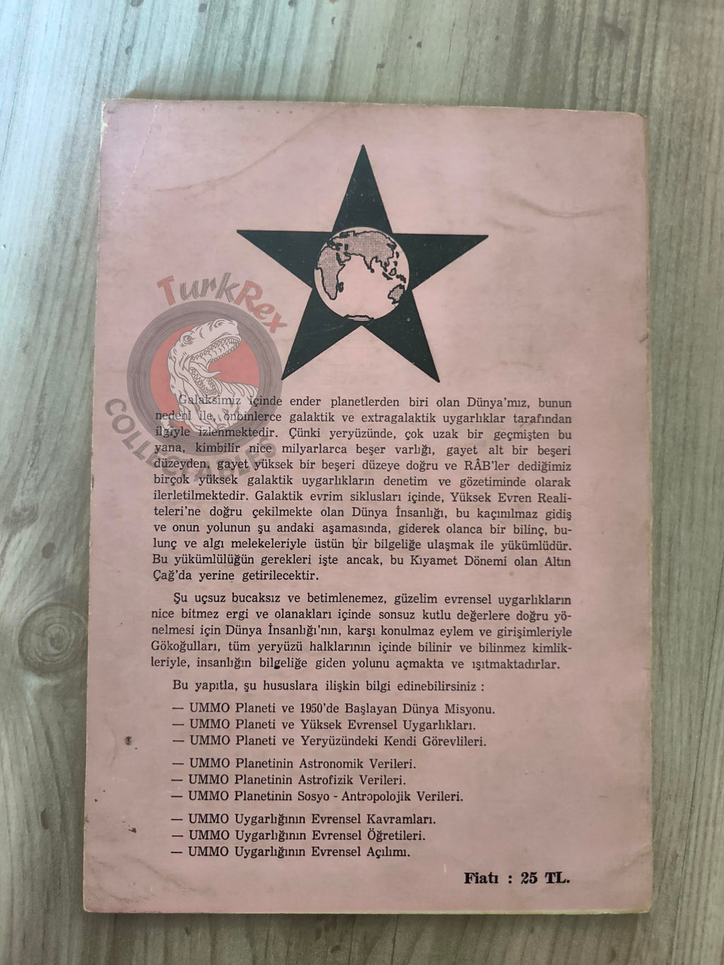 UFO Contact from Planet Ummo 1978 Turkish Book Turkey Parapsychology