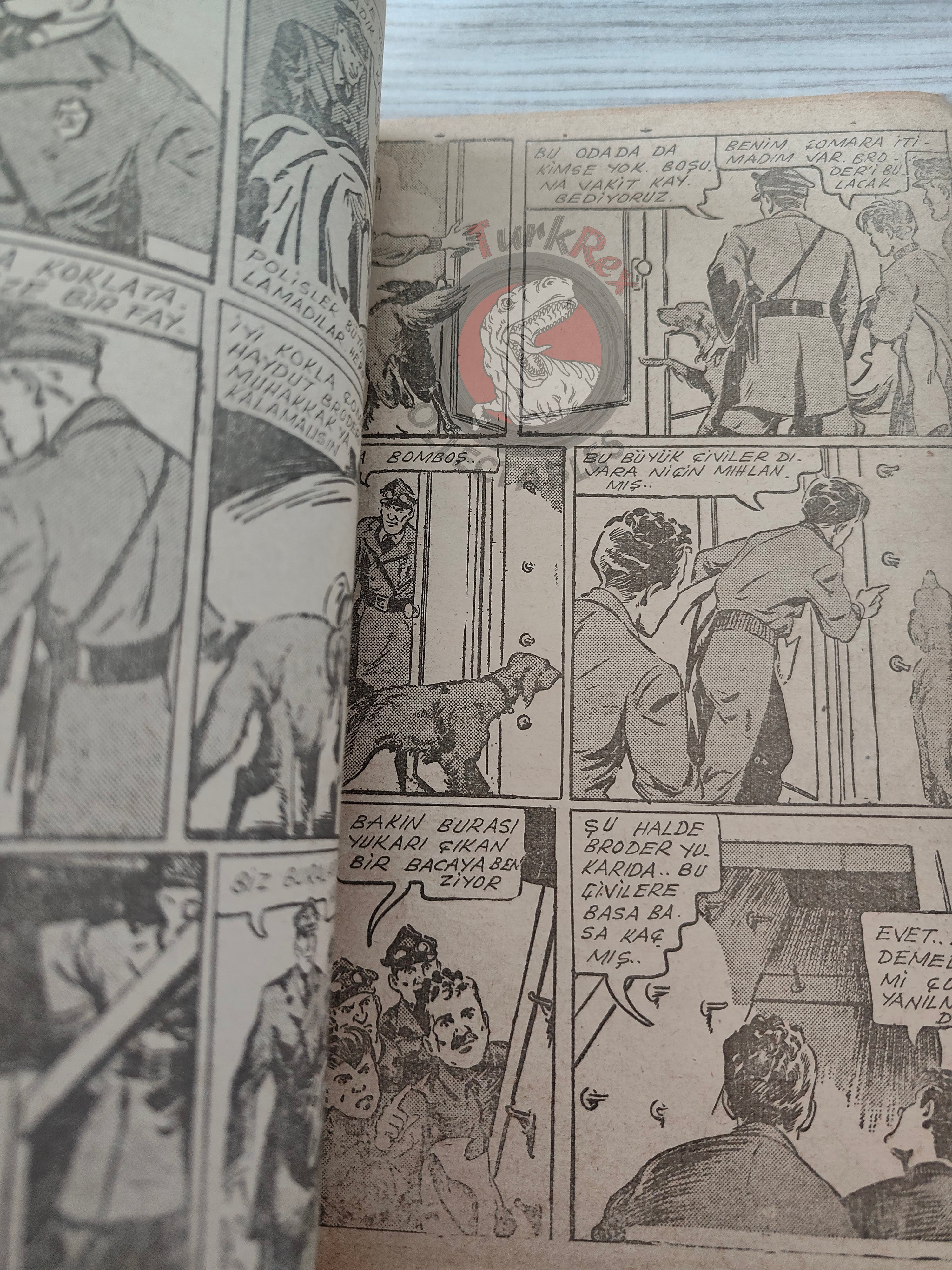 1001 Roman 1943 Radio Patrol Charles Schmidt Turkish Comic Mag Turkey