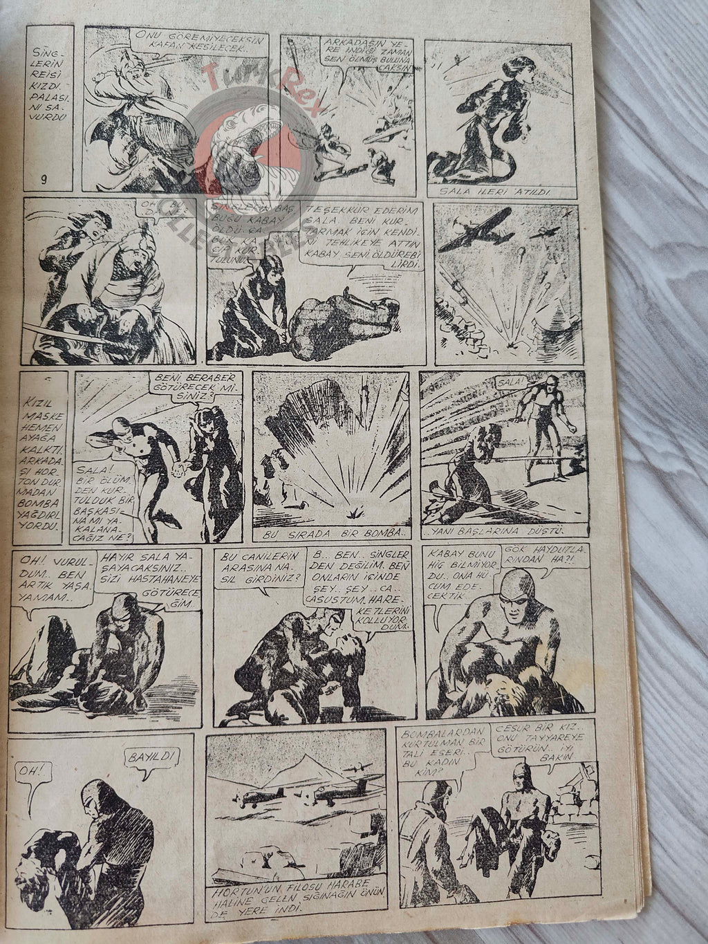 1001 Roman 1944 The Phantom - The Singh Brotherhood / The Sky Band Turkish Comic Mag Turkey