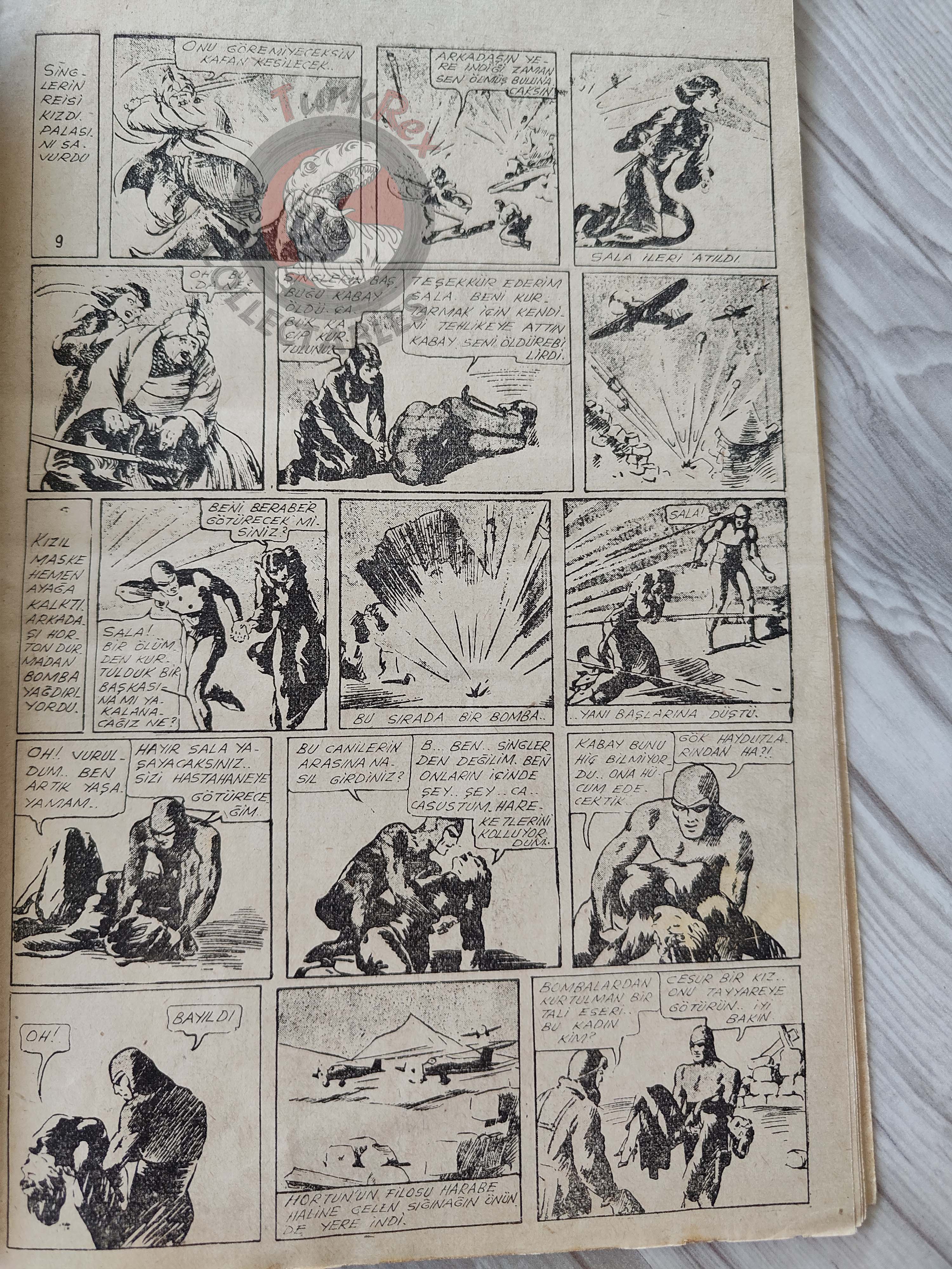1001 Roman 1944 The Phantom - The Singh Brotherhood / The Sky Band Turkish Comic Mag Turkey