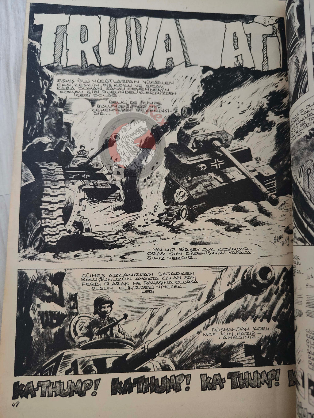 Korku January 1977 Turkish Comic Turkey Boris Vallejo Warren Creepy Eerie Solomon Kane