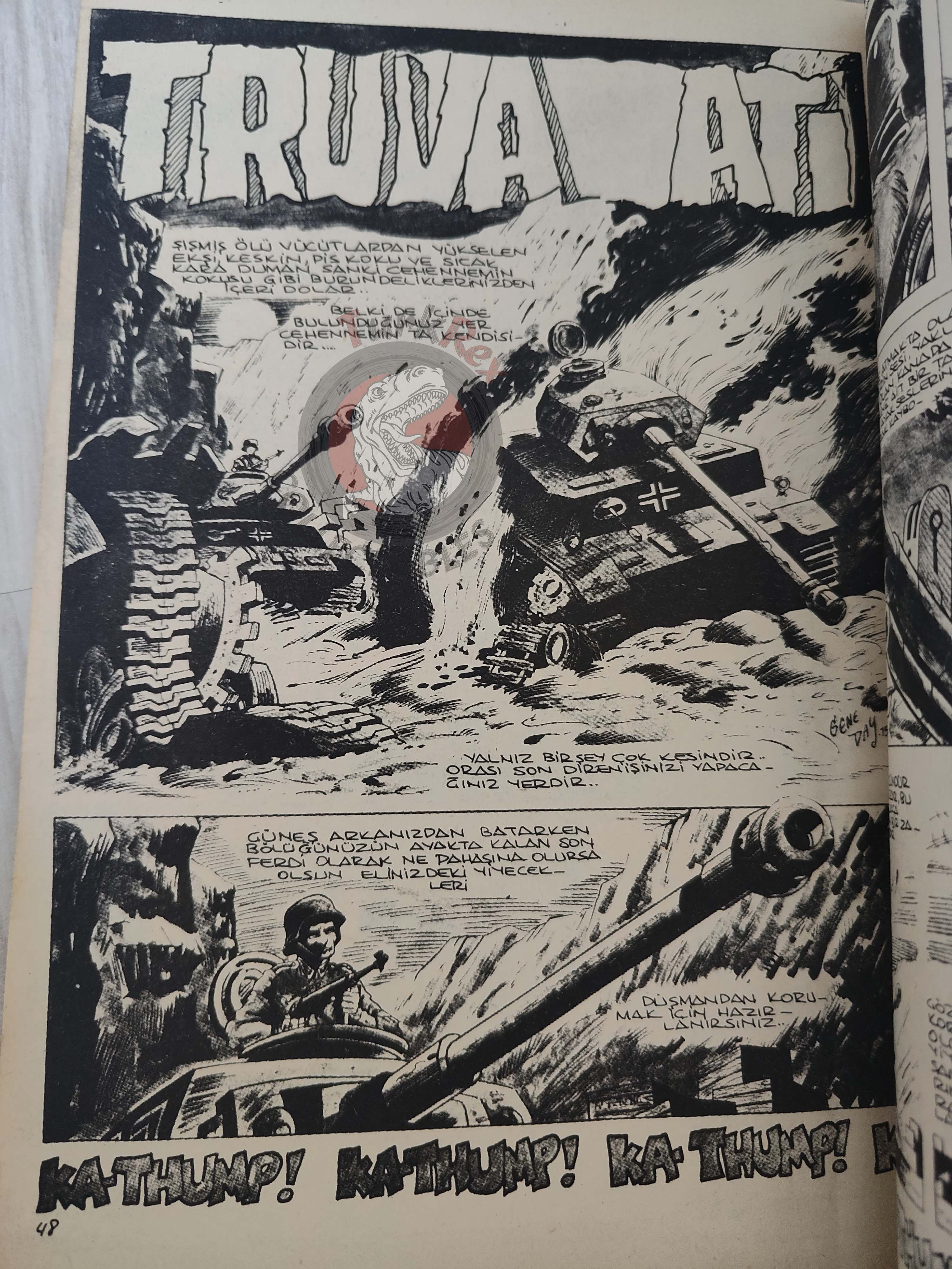 Korku January 1977 Turkish Comic Turkey Boris Vallejo Warren Creepy Eerie Solomon Kane