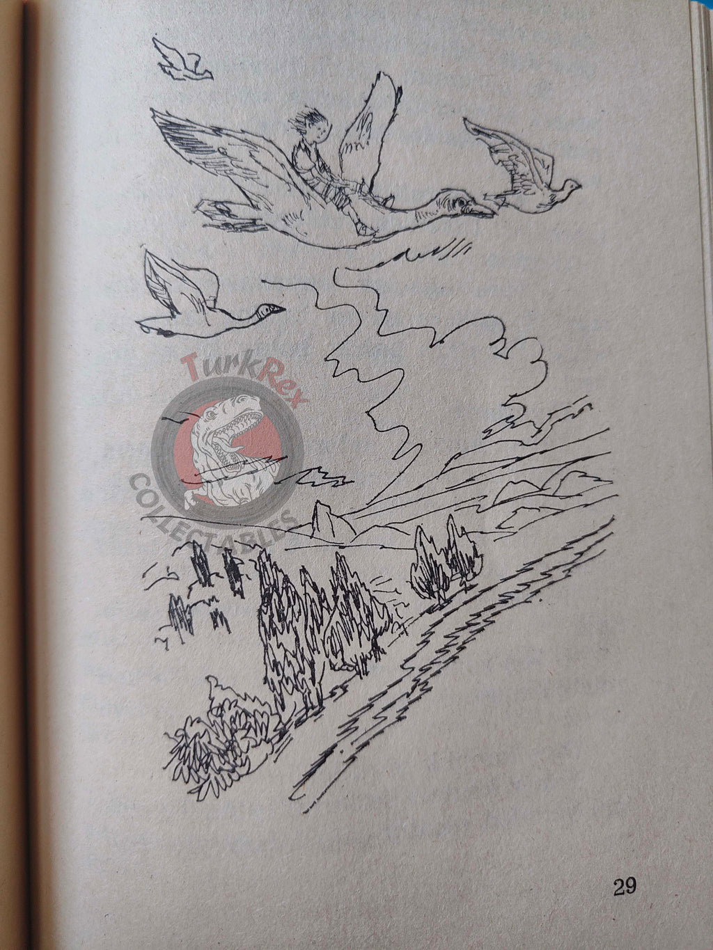 Selma Lagerlöf – The Wonderful Adventures Of Nils 90s Illustrated Turkish Book Turkey